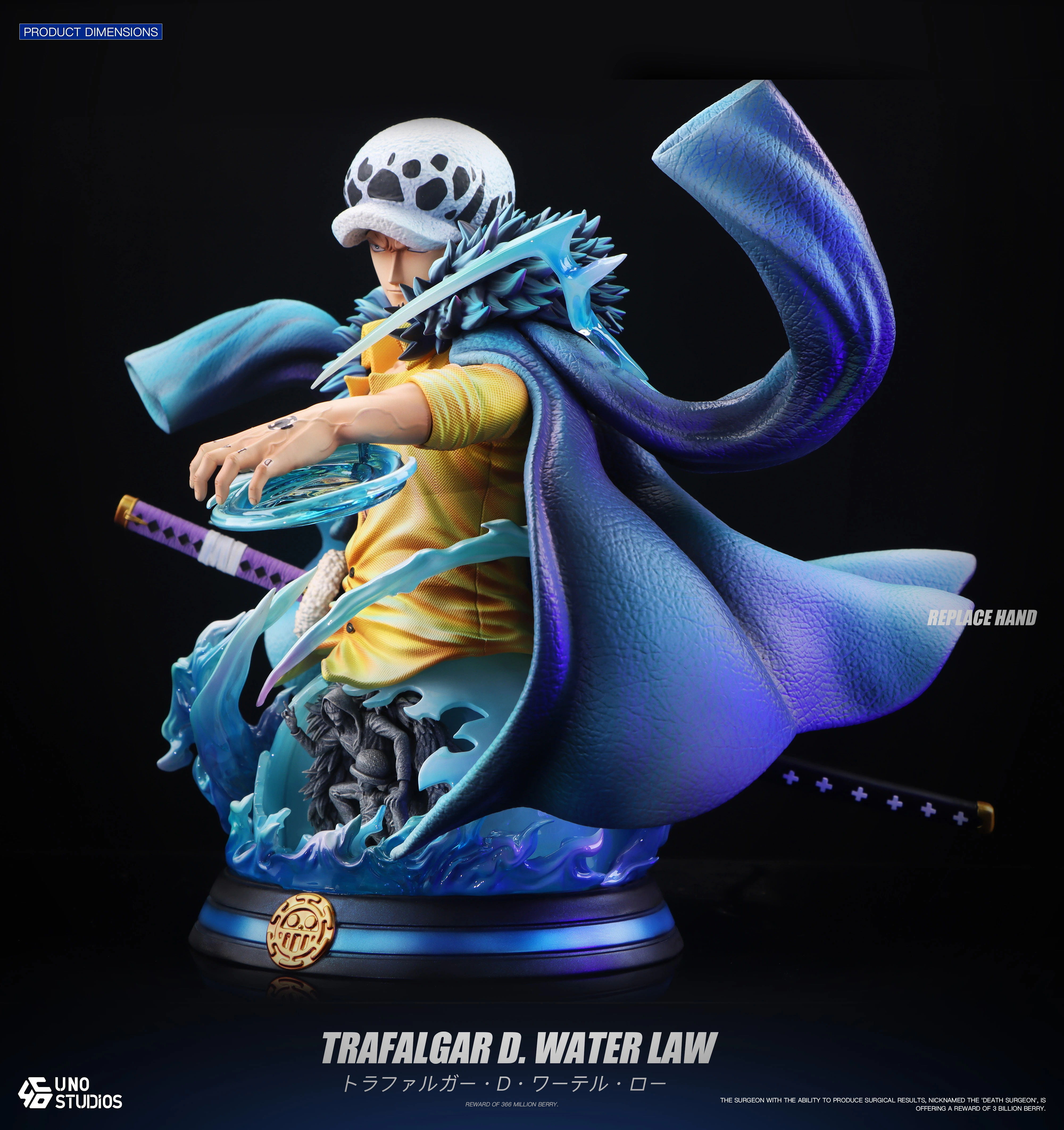 【Sold out】1/4 Scale Bust of Trafalgar D. Water Law-UNO Studio