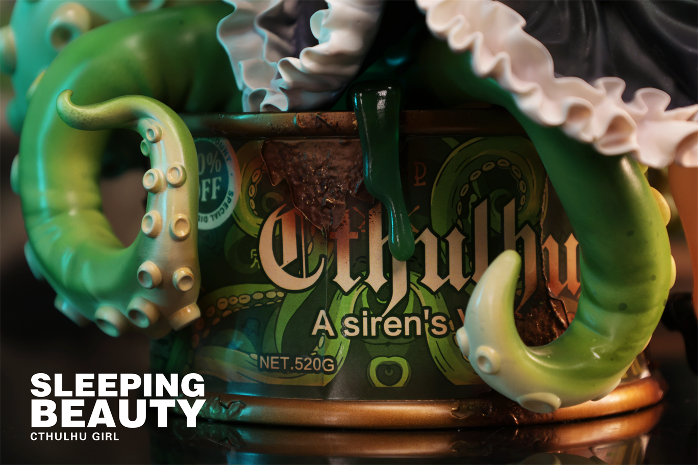 【Pre-sale】Sleeping Beauty-Cthulhu Girl-Abyss Bloom, Phantom Blue and Crimson Tide-WeArtDoing Studio