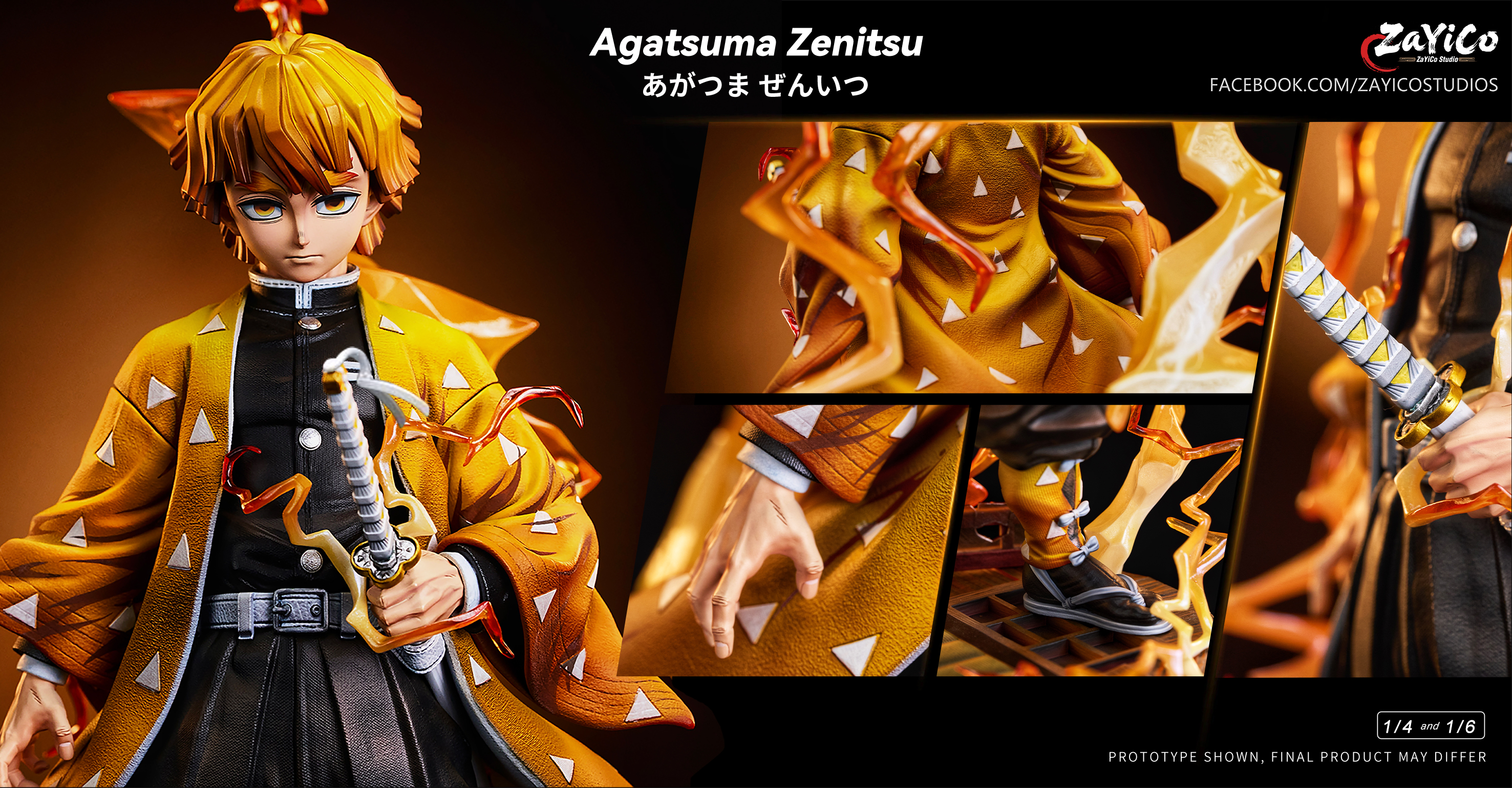 【Sold out】1/6 and 1/4 Scale Agatsuma Zenitsu-Zayico Studio