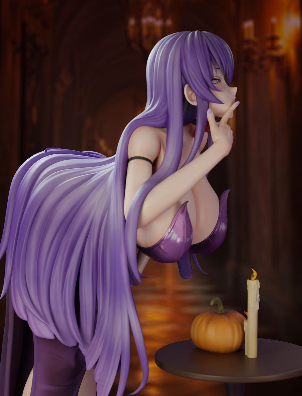 【Pre-sale】1/6 Scale Busujima Saeko Halloween dance party-Green tea Studio