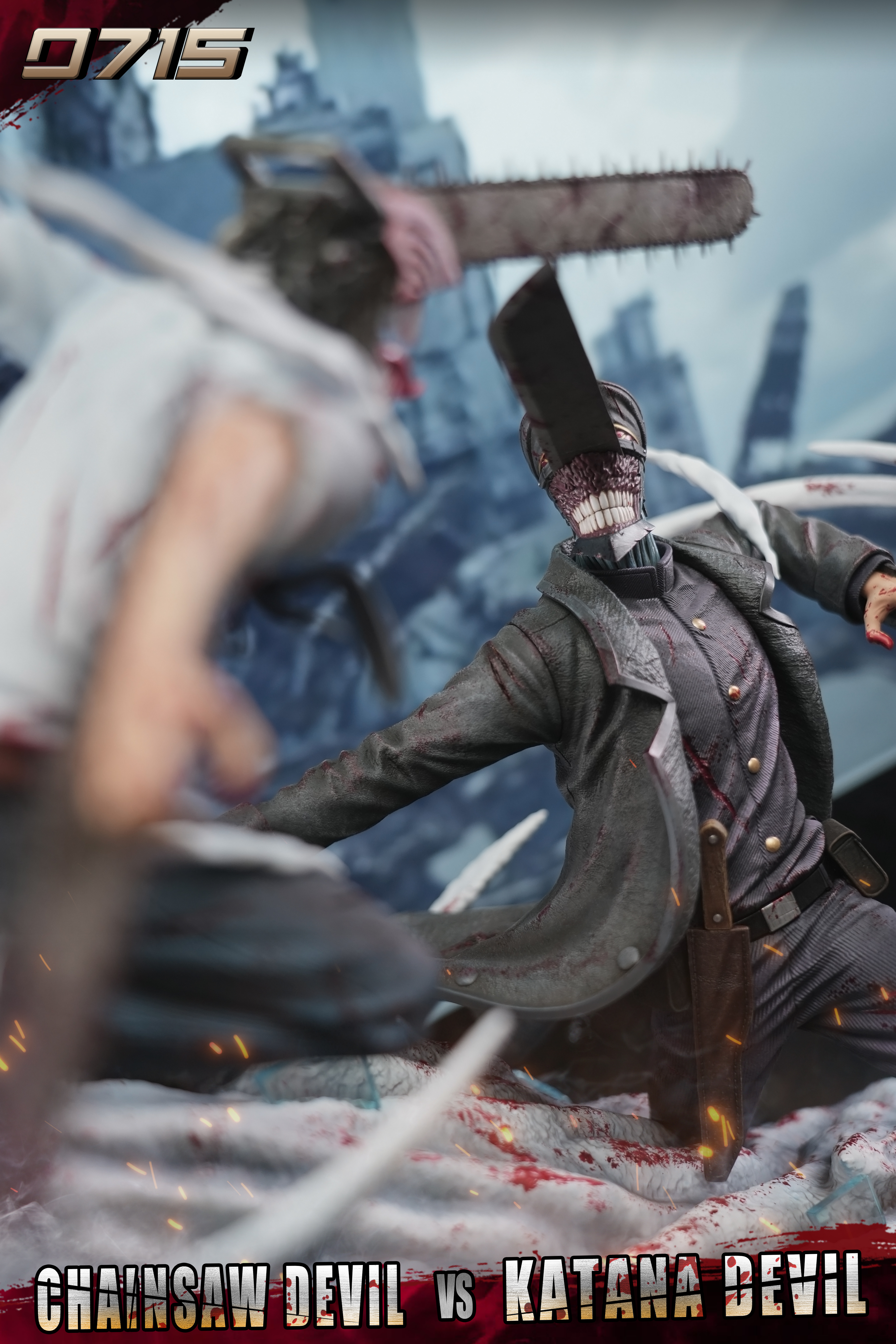 【Pre-sale】Denji VS Samurai Sword Kantana Man-0715 Studio