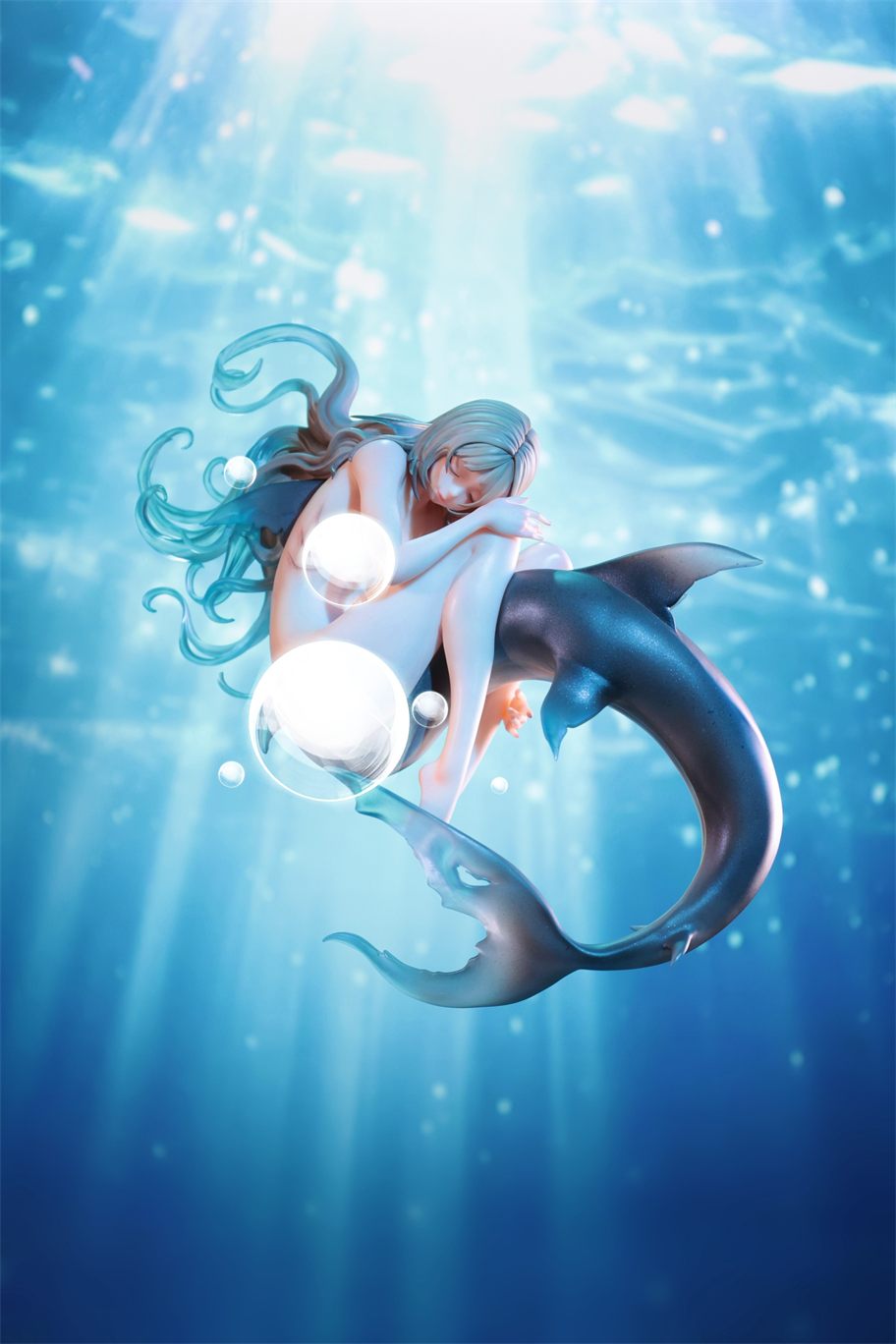 【Pre-sale】Sleeping Beauty-Shark Fairies-Black Fin and Silver Fin-WeArtDoing Studio