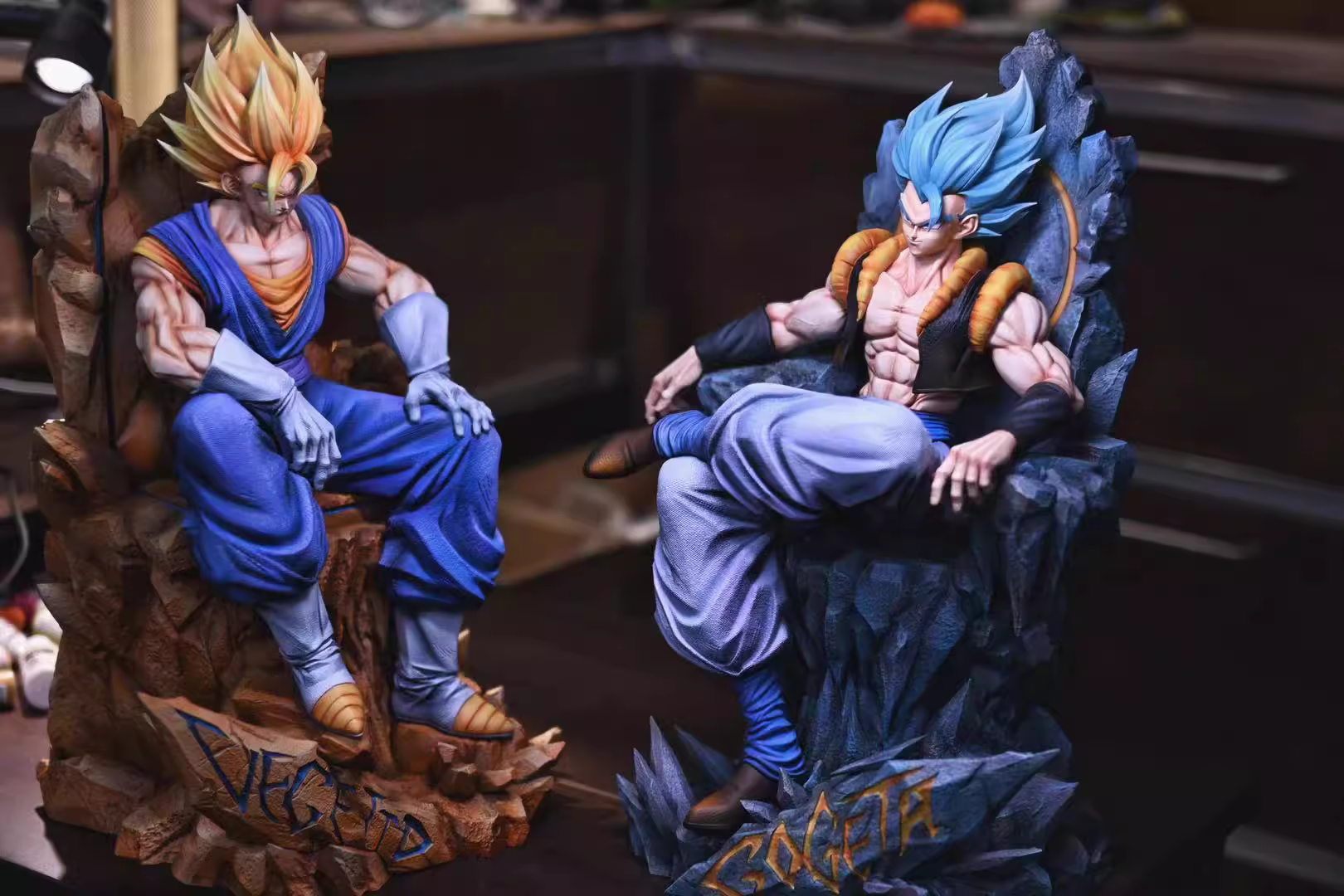 【Pre-sale】1/4 Scale Throne Vegetto and Gogeta-DW Studio