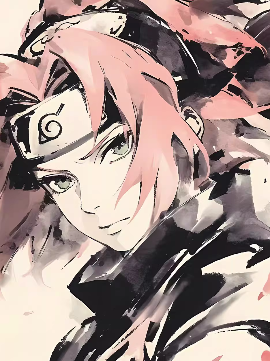 【Pre-sale】Decorative Painting of Uzumaki Naruto, Sasuke, Sakura and Hyūga Hinata-XingKong Studio