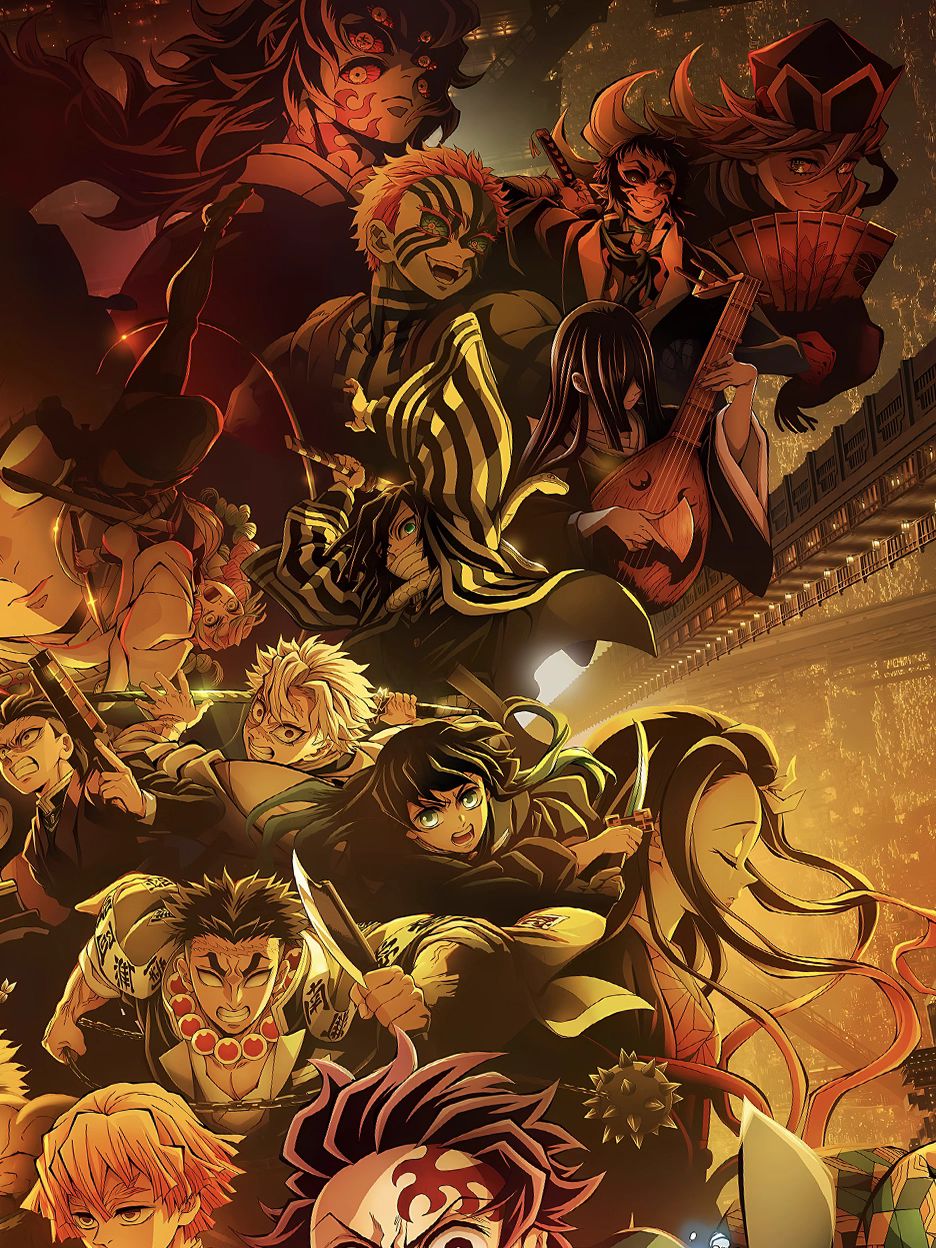 【Pre-sale】Decorative Painting of Akaza, Kamado Tanjirou and Kochou Shinobu-XingKong Studio