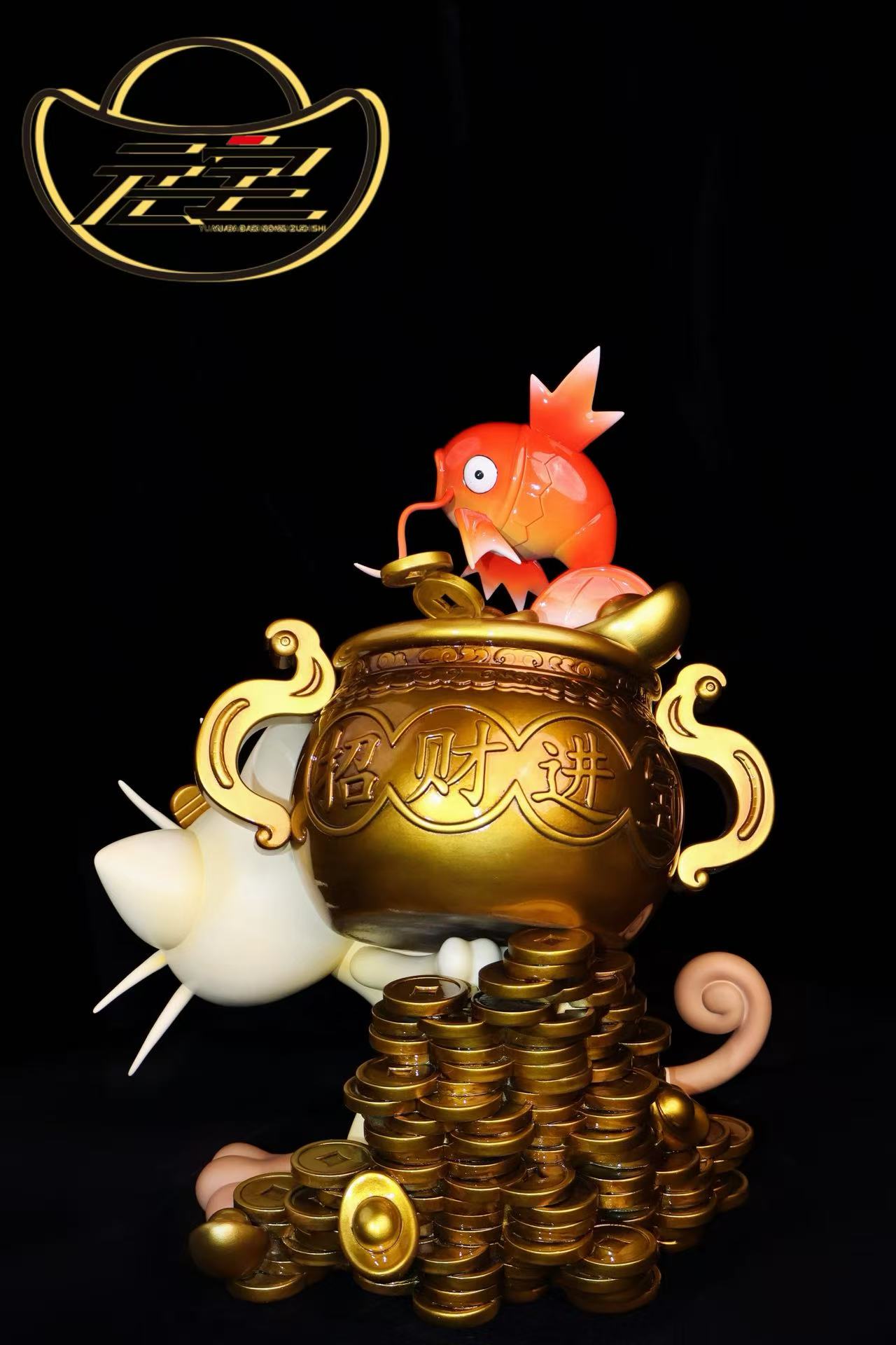 【Pre-sale】Wealth Attraction Cat and Fancy Carp-YuanBao Studio