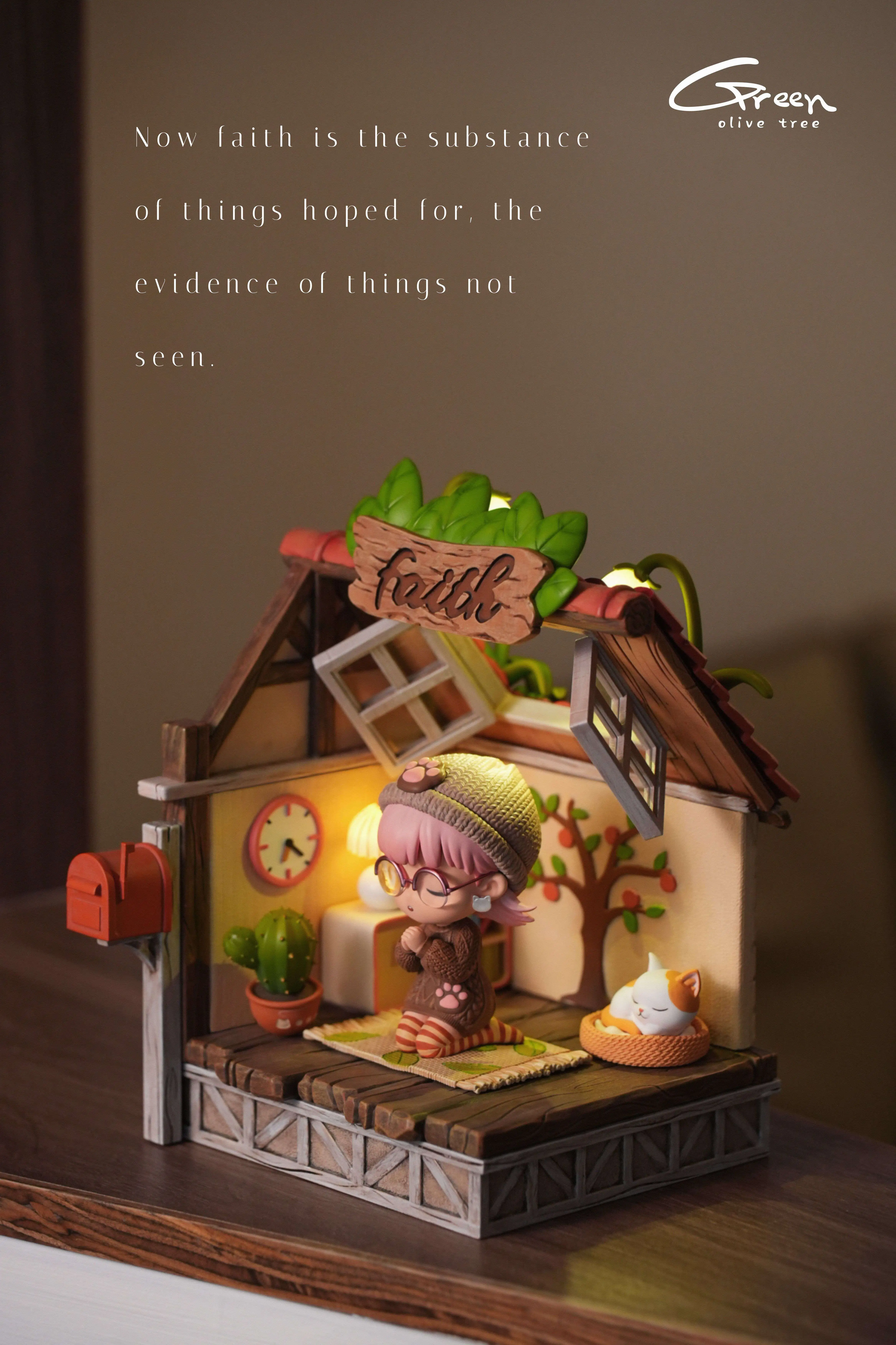 【Pre-sale】Praying Phoebe-Green Olive Tree Studio