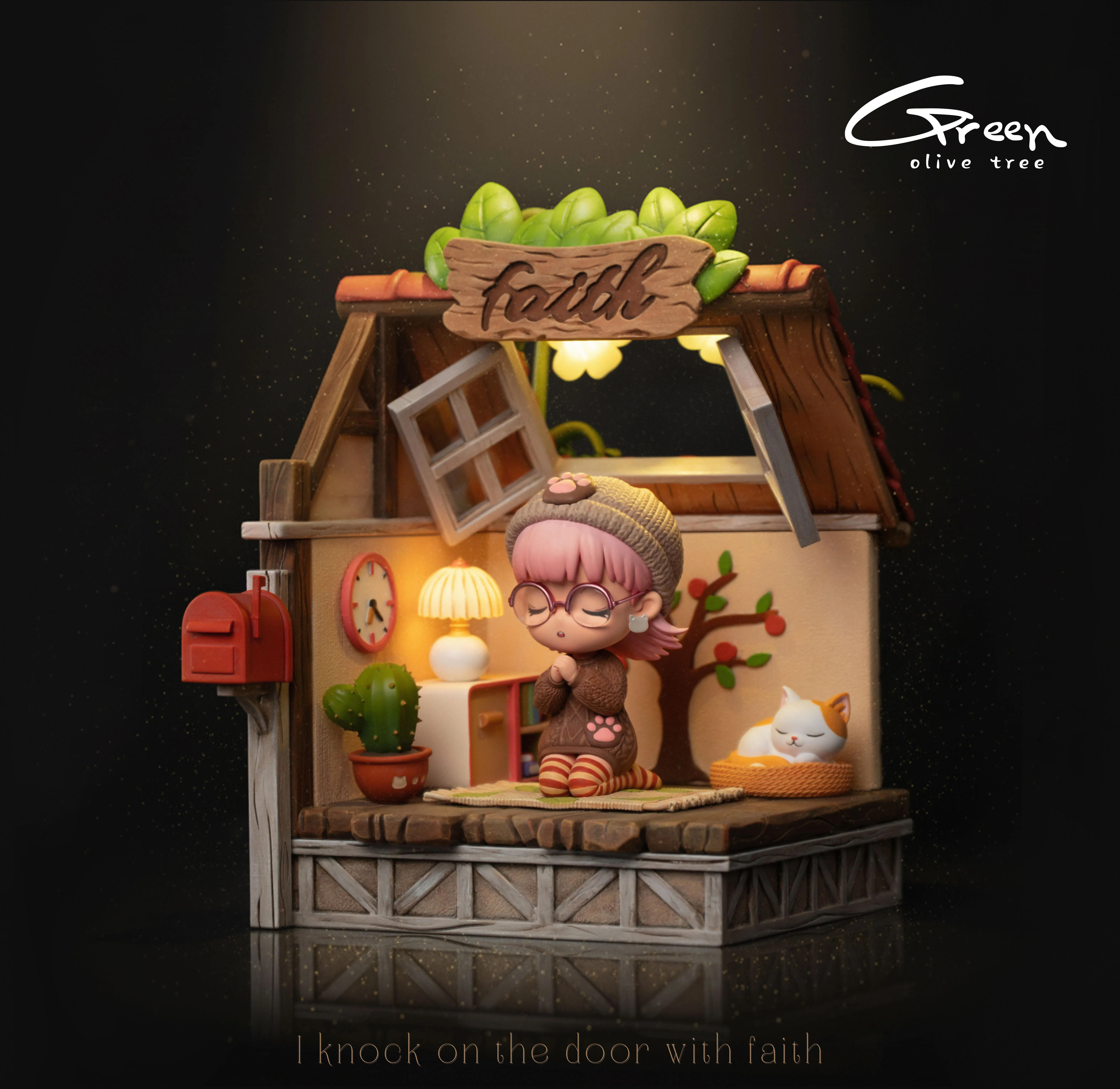 【Pre-sale】Praying Phoebe-Green Olive Tree Studio