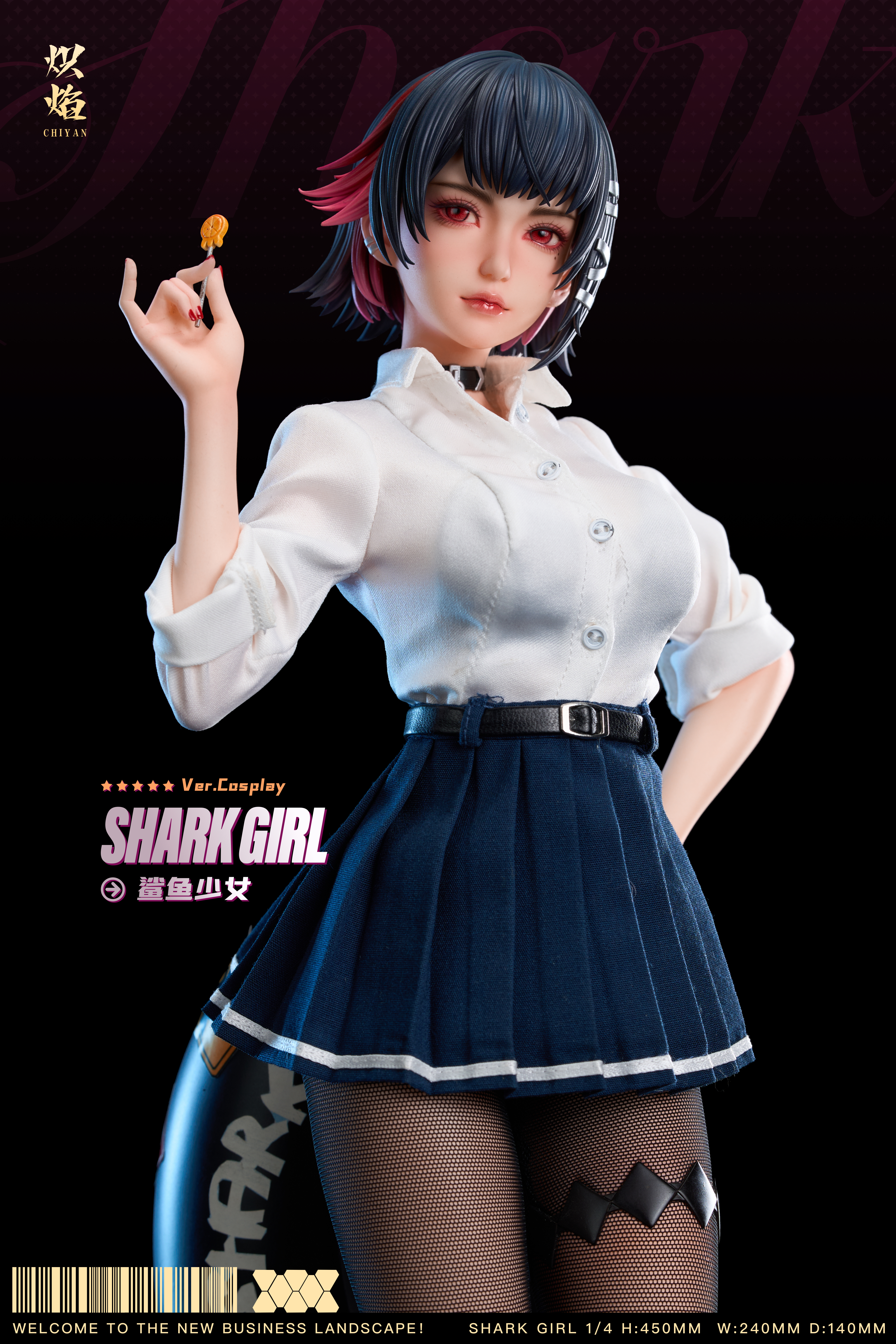 【Pre-sale】1/4 Scale COSPLAY Series Shark Girl Ellen Joe-ChiYan Studio
