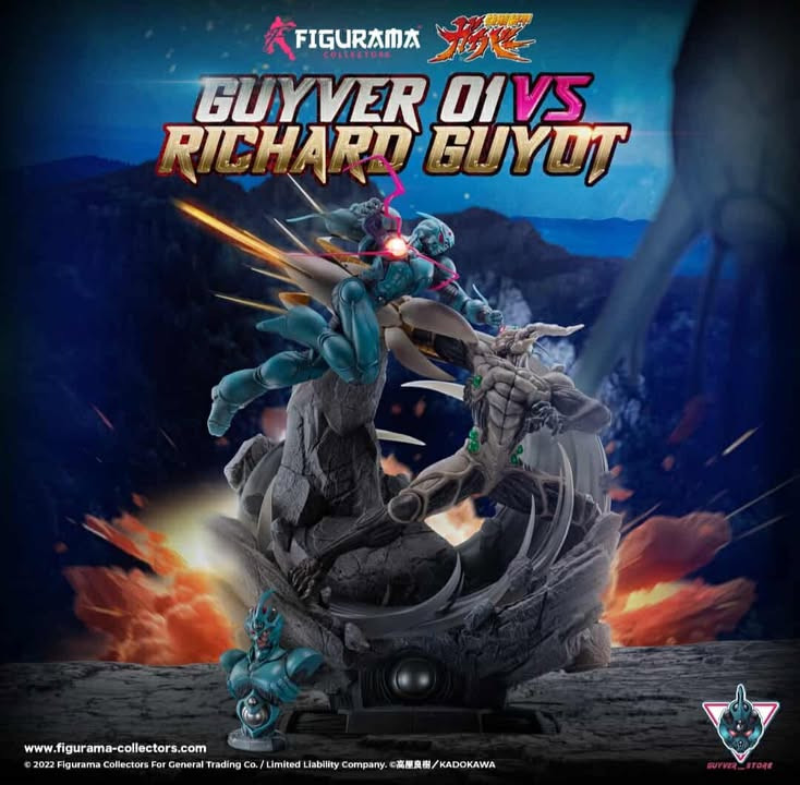 【Pre-sale】1/6 Scale Guyver 1 vs Guyot with LED-Guyver Store X Figurama Collectable Studios