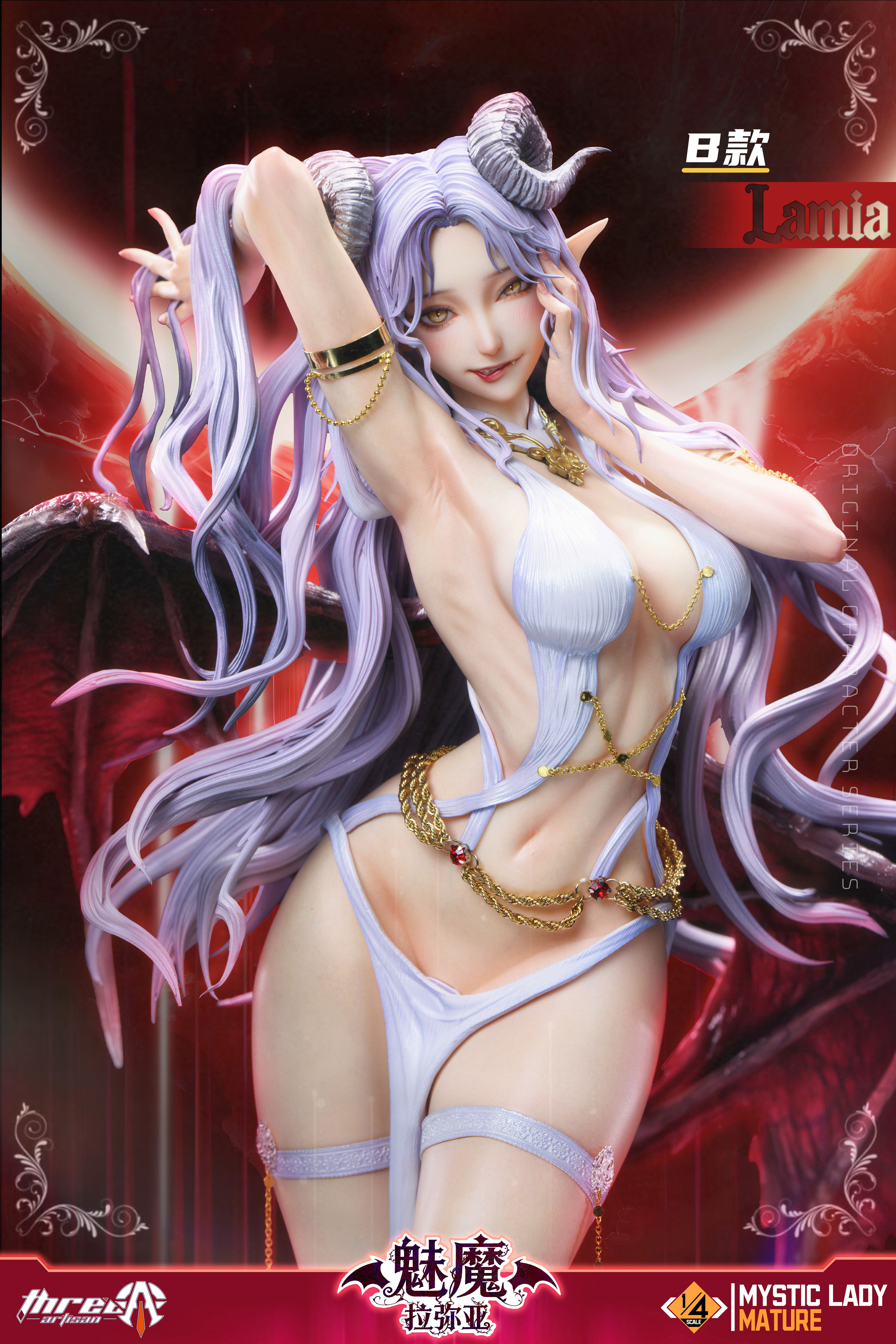 【Pre-sale】1/4 Scale Mystic Lady Series Vol.2 Succubus Lamia-Three Artisan Studio