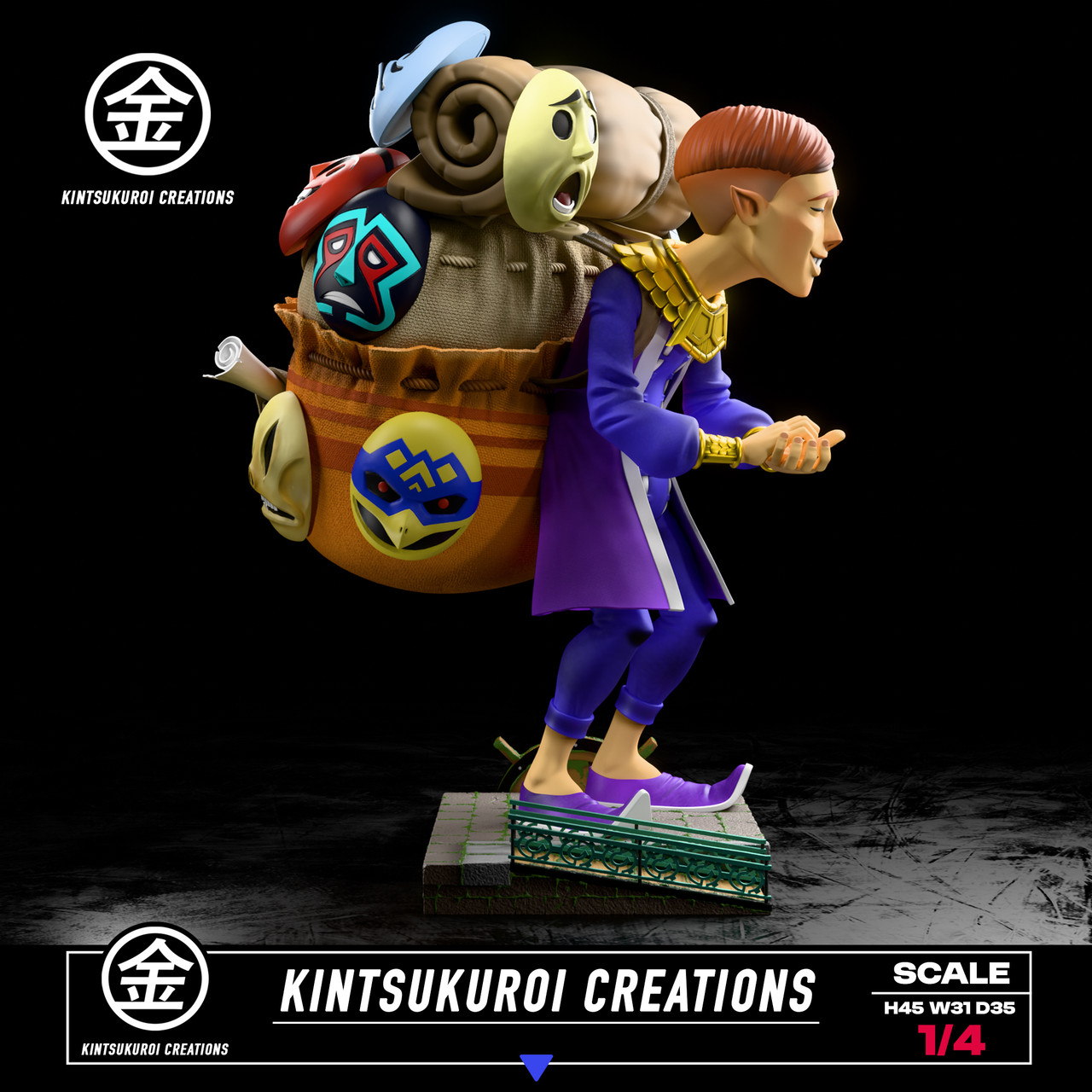 【Pre-sale】1/4 Scale Happy and Angry Mask Salesman-Kintsukuroi Creations Studio