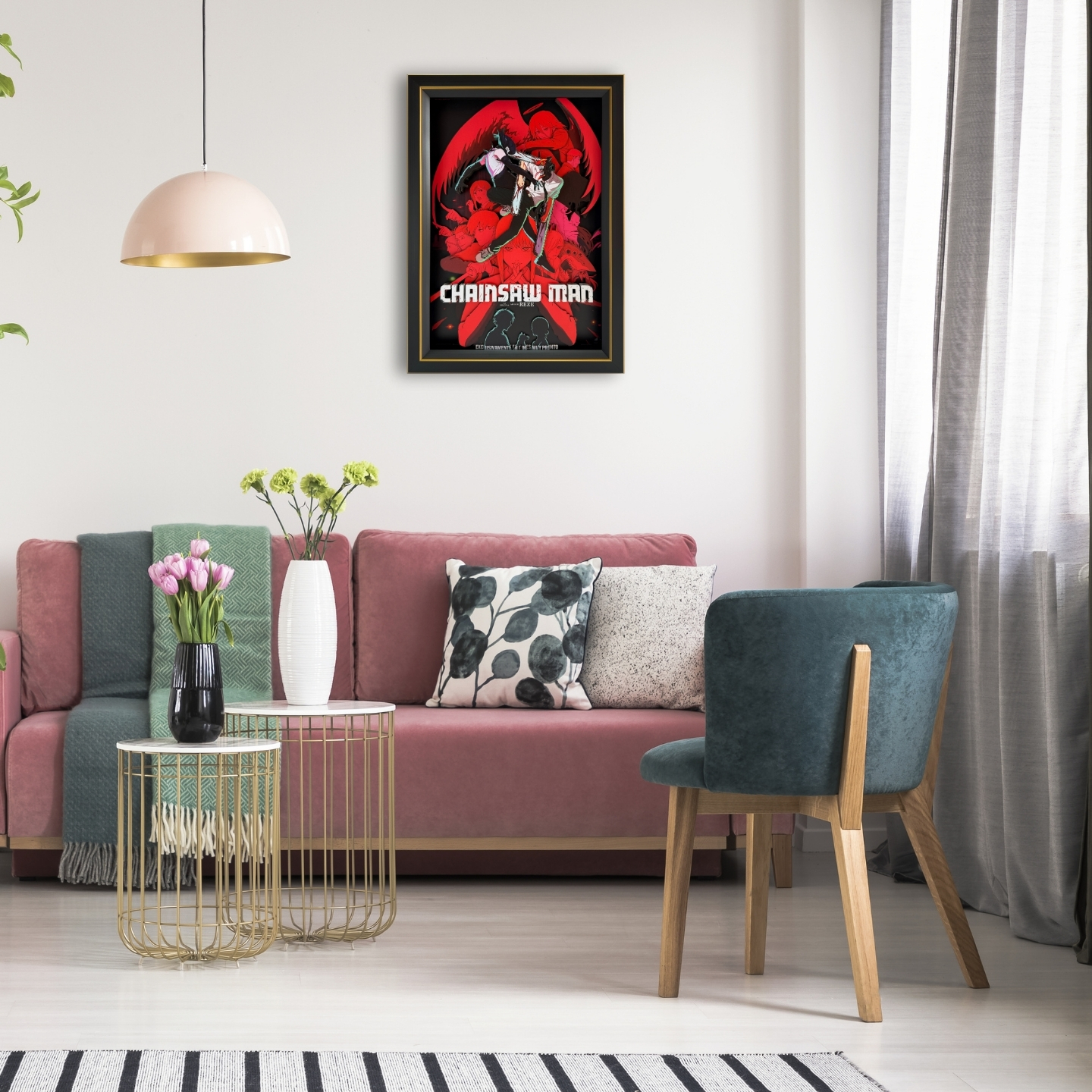 【In stock】Decorative Painting of Denji and Reze-Aotu Panda Studio