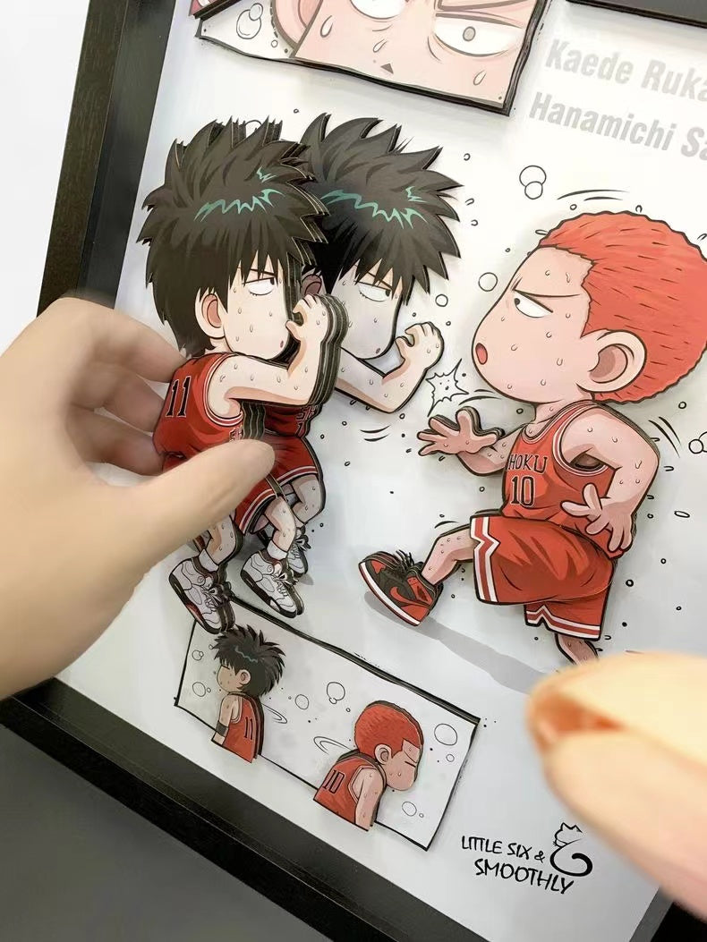 【In stock】Decorative Painting of Kaede Rukawa & Hanamichi Sakuragi-Slam Dunk-momo Studio
