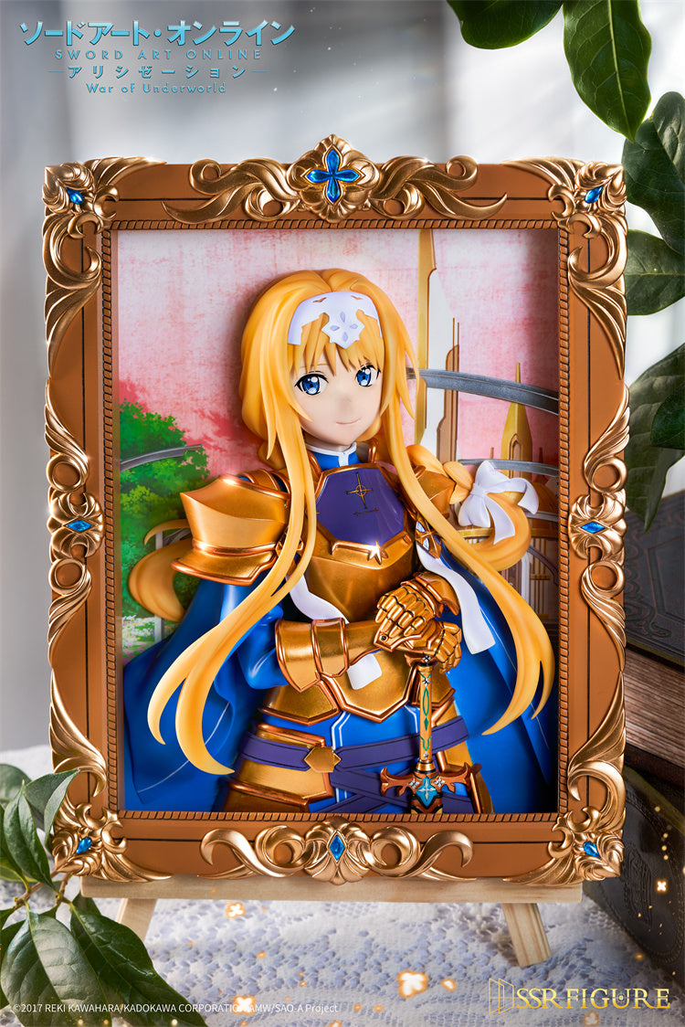 【Pre-sale】Alice Zuberg & Goddess of Creation Stacia Ver. Yuuki Asuna 3D Decoration Frame-Sword Art-SSR-Figure