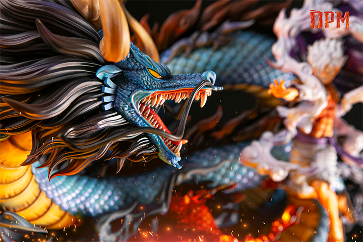 【In stock】Nika Luffy VS Dragon morphology Kaidou with LED-One Piece-OPM Studio