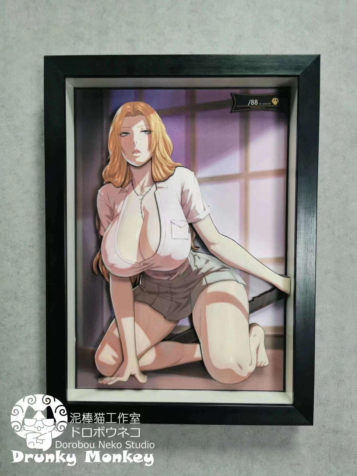 【Pre-sale】Matsumoto Rangiku 3D Decoration Painting-Dorobou Neko Studio