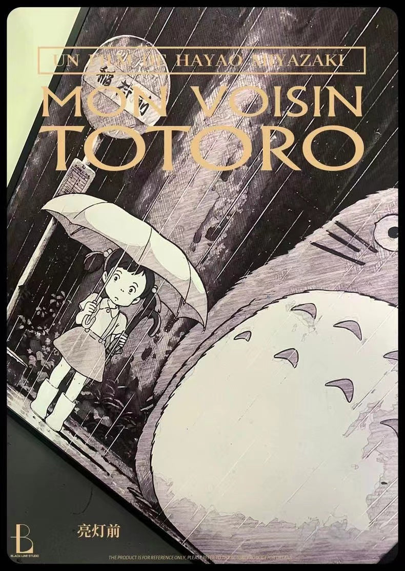 【In stock】Decorative Painting of My Neighbour Totoro-Studio Ghibli-Black Line Studio