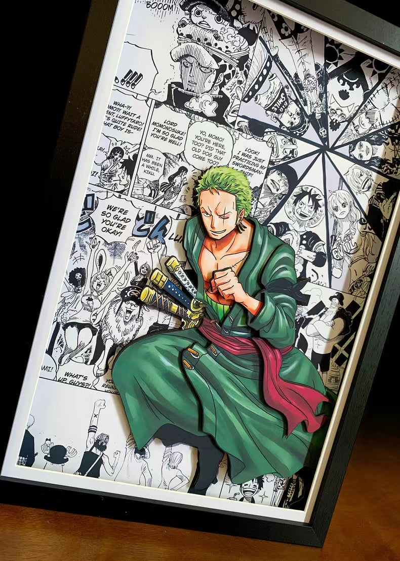 【Buy 4 and get 1 free】【In stock】Decorative Painting of Comic Background Characters-One Piece-Mystical Art Studio