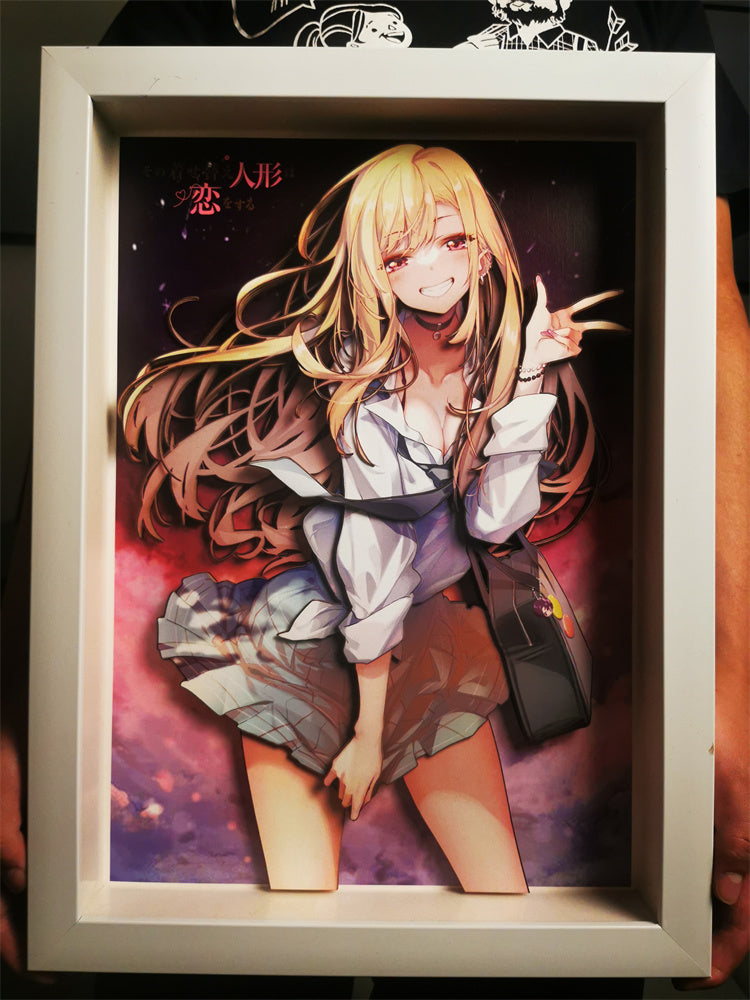 【In stock】A3 Size Marin Kitagawa 3D Decorative Painting-My Dress-Up Darling Statue-Raven Studio