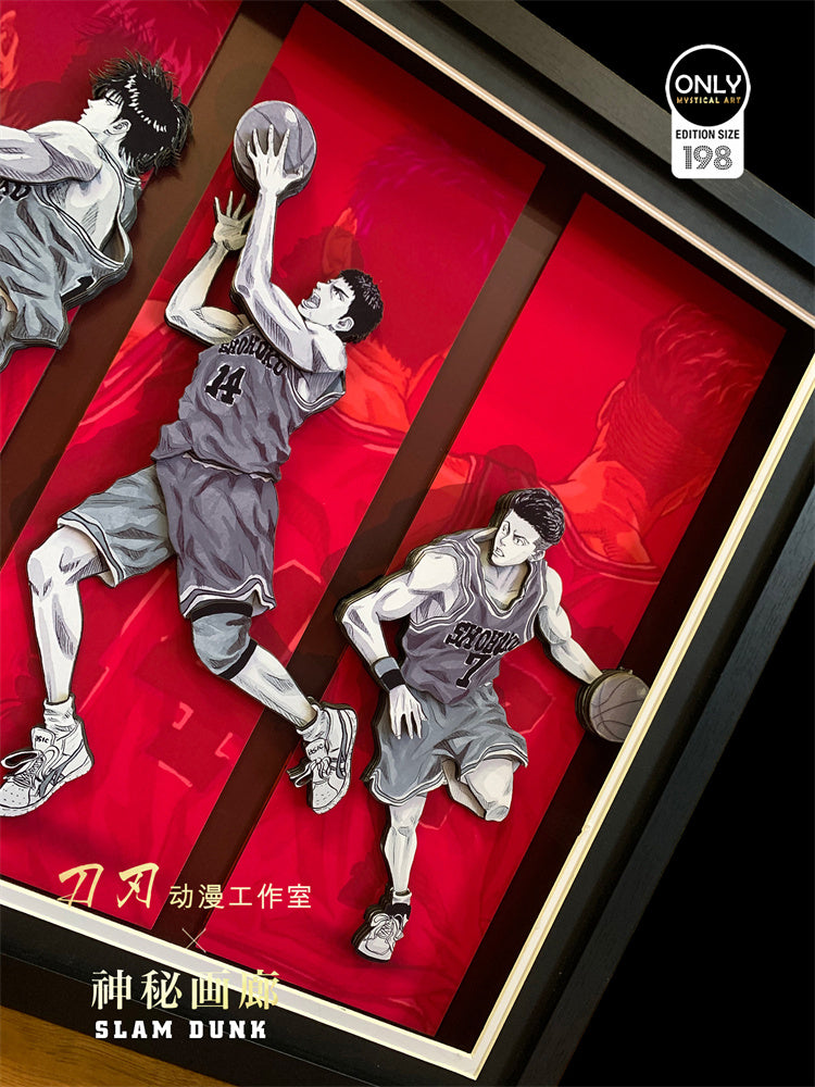 【Pre-sale】3D Five Tigers of Shohoku Decoration Painting-SLAM DUNK-DaoRen Studio