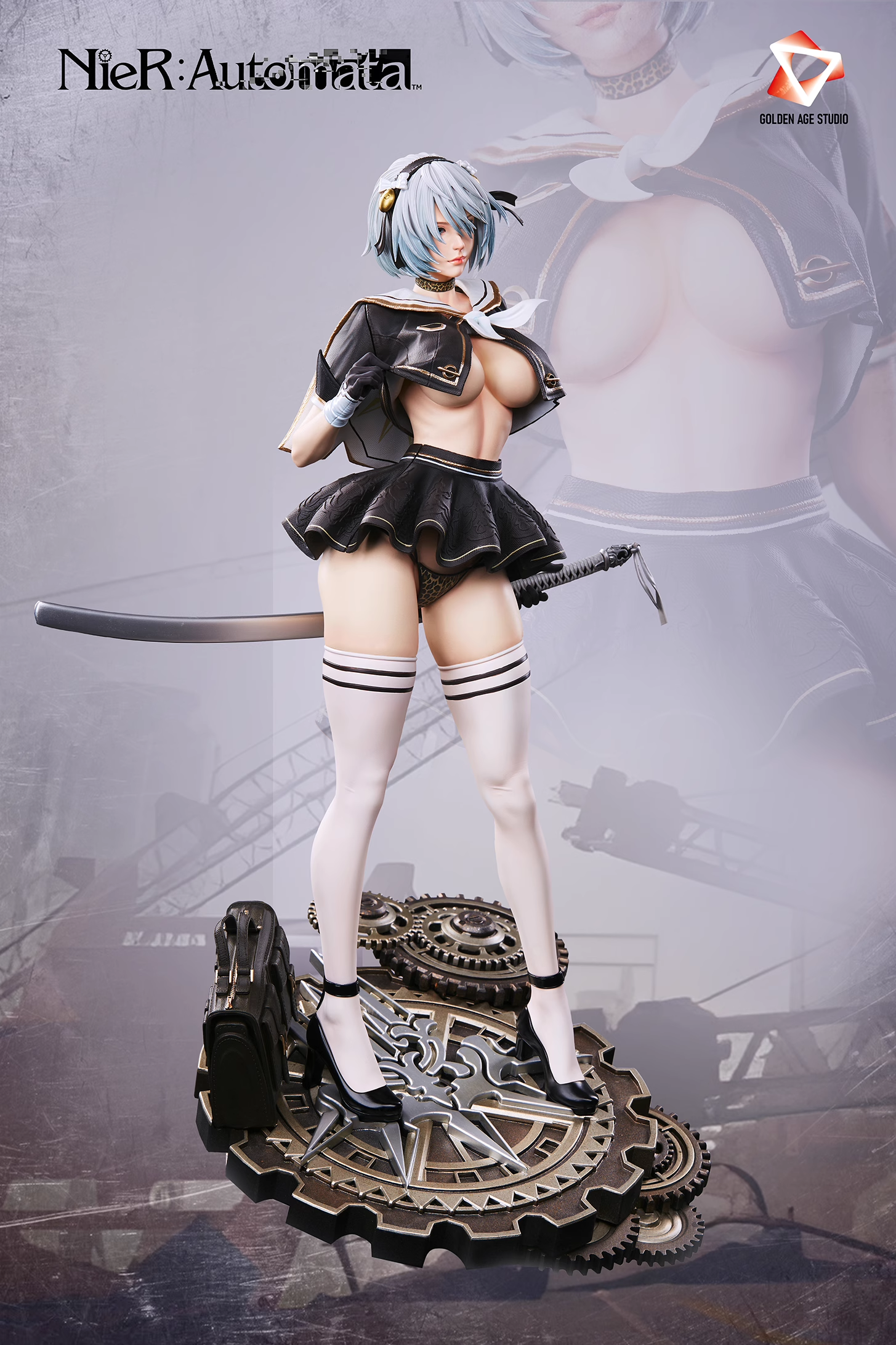 【Pre-sale】1/4 Scale YoRHa 2B-NieR:Automata-GOLDEN AGE Studio