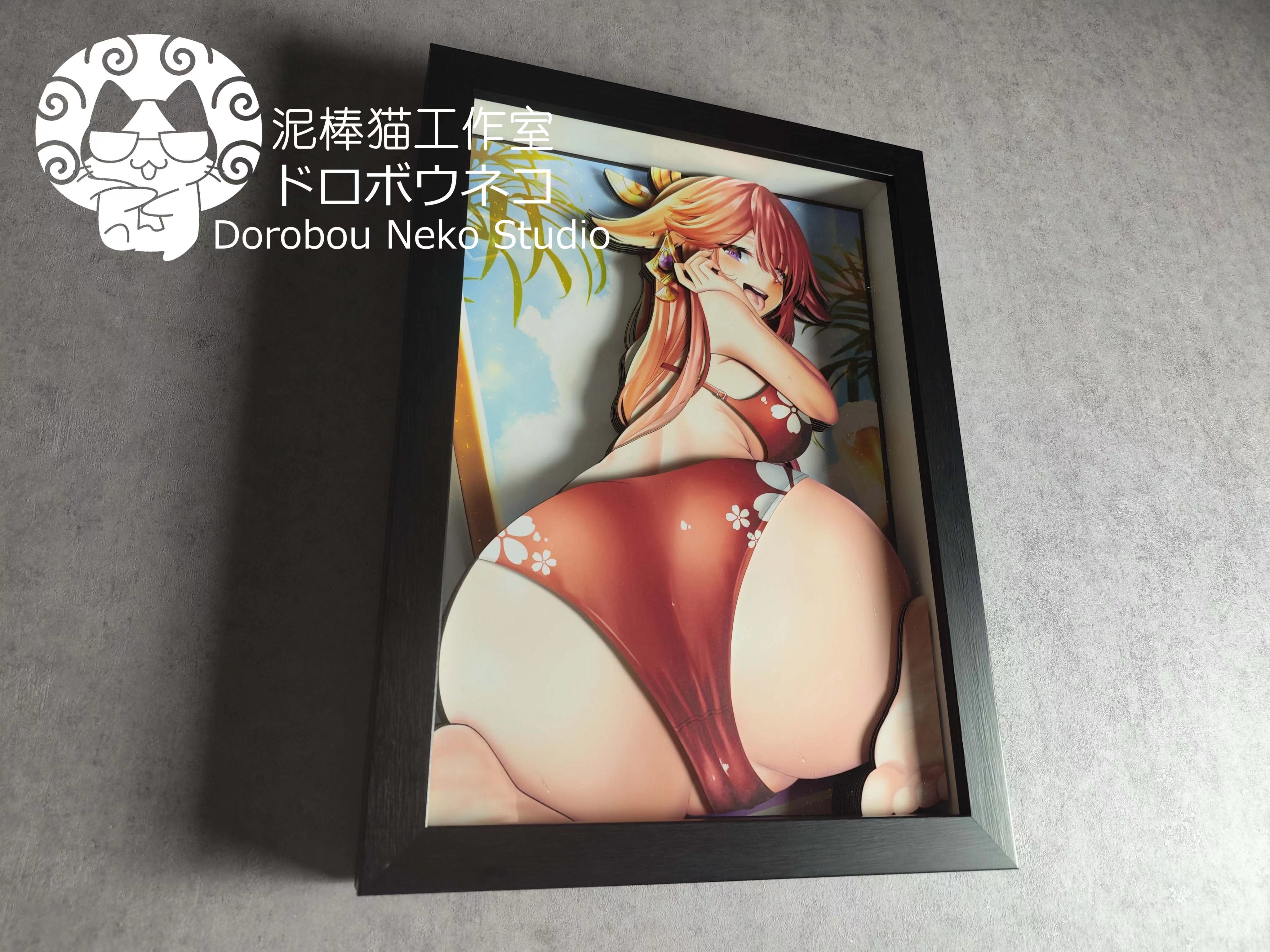 【Pre-sale】DSRL-006 Yae Miko Summer Party Ver.1 Decoration Painting-Genshin Impact-Dorobou Neko Studio