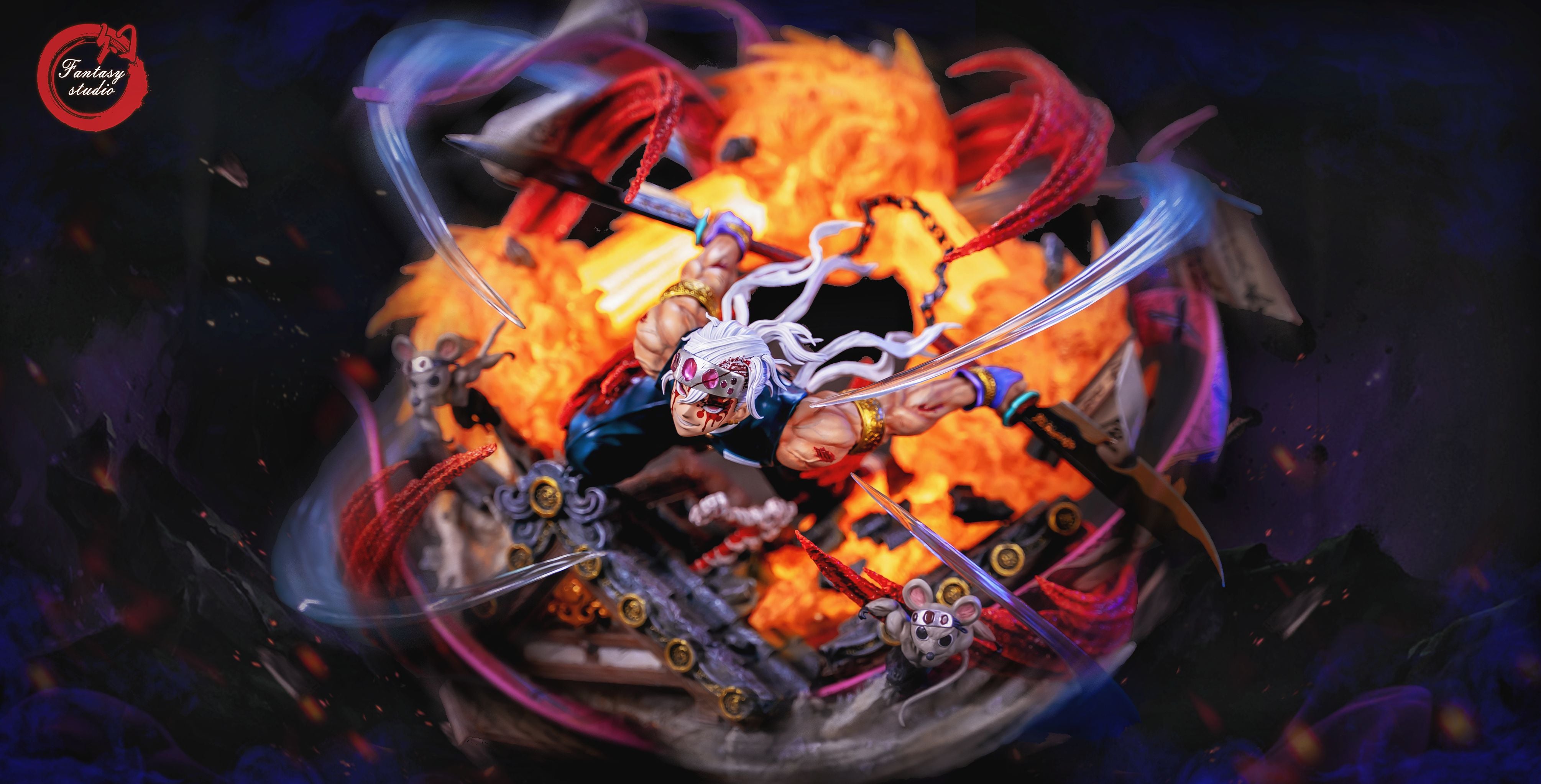 【In stock】1/6 Scale Sound Hashira Tengen Uzui with LED-Fantasy Studio