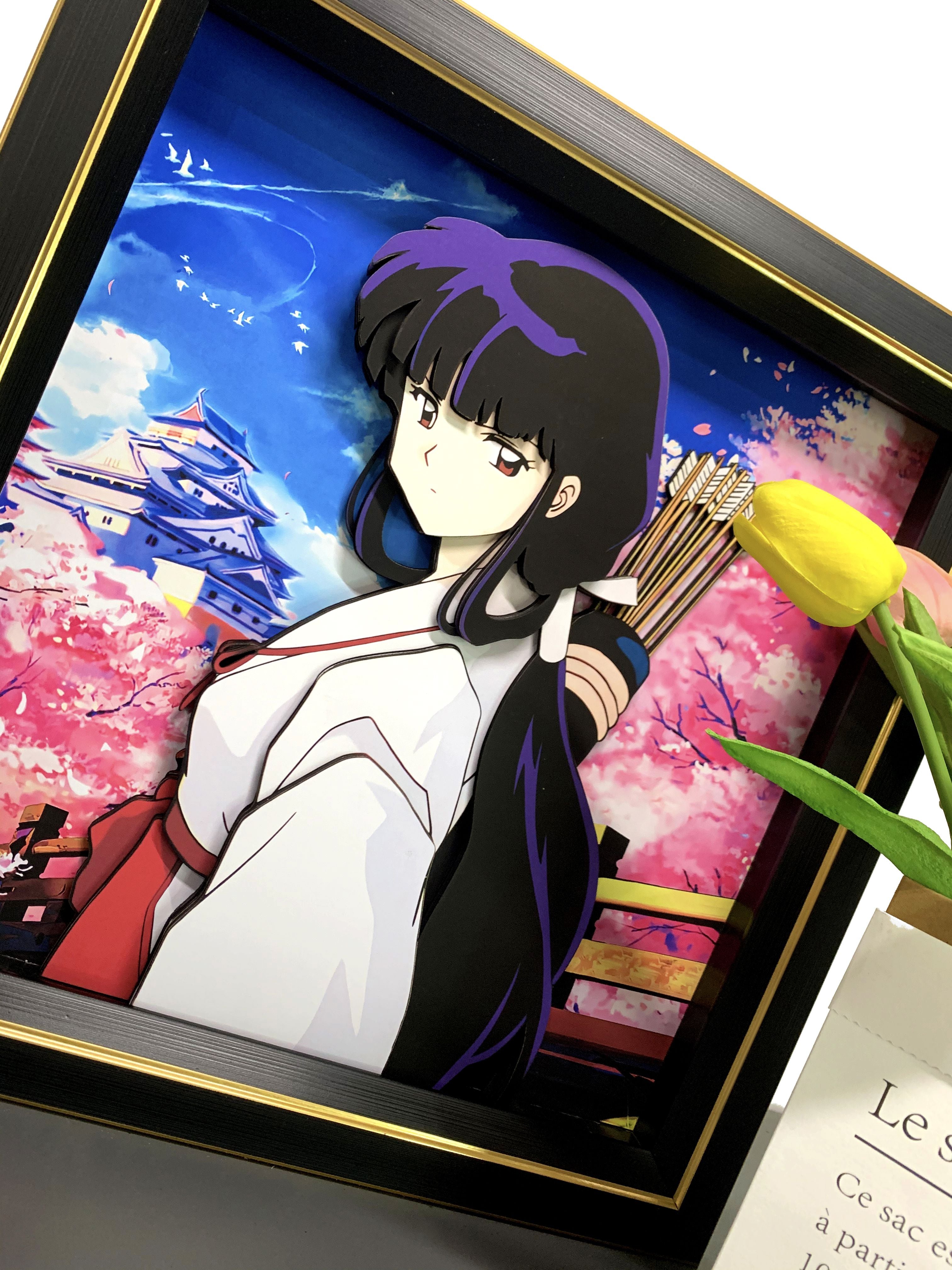 【In stock】3D Decorative Paint of Kikyō-Inuyasha Decorative Painting-momo Studio