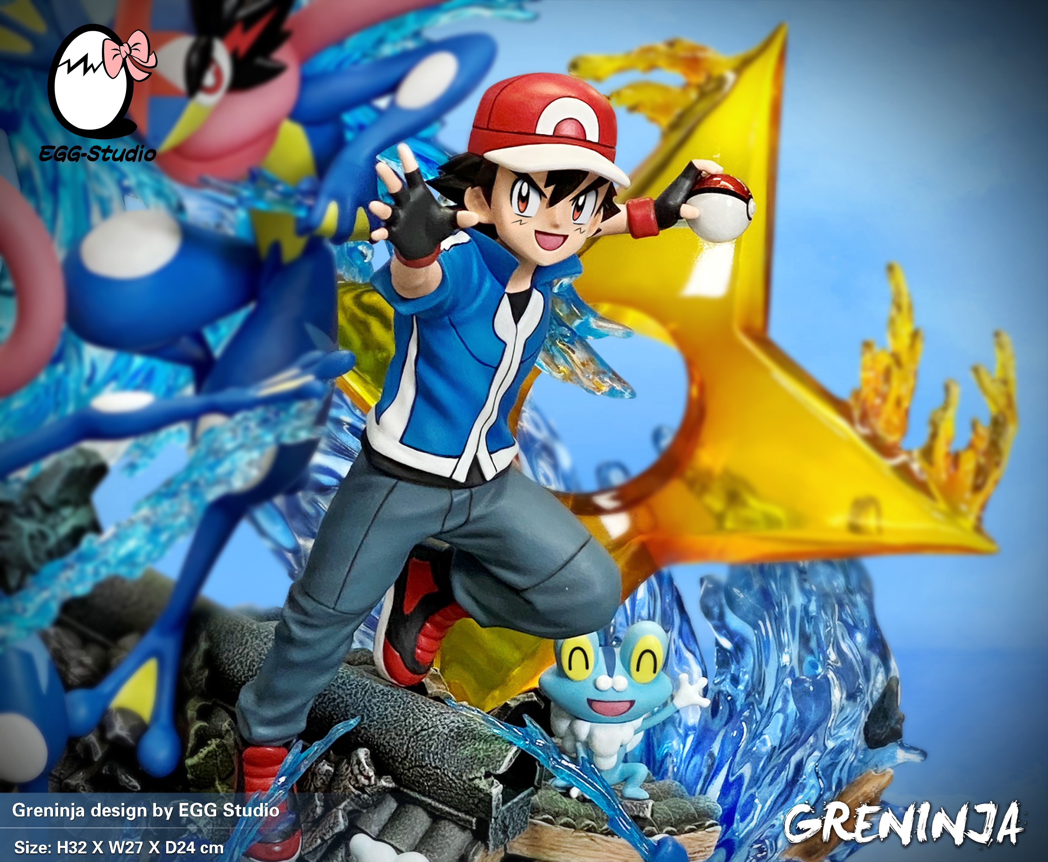 【Pre-sale】Ash Ketchum & Greninja Family-Pokemon-EGGS Studio