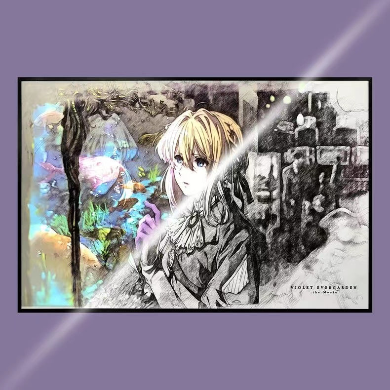 【In stock】3D Decorative Painting of Light Guide Transformation Violet Evergarden 3.0 with LED-Violet Evergarden-momo Studio