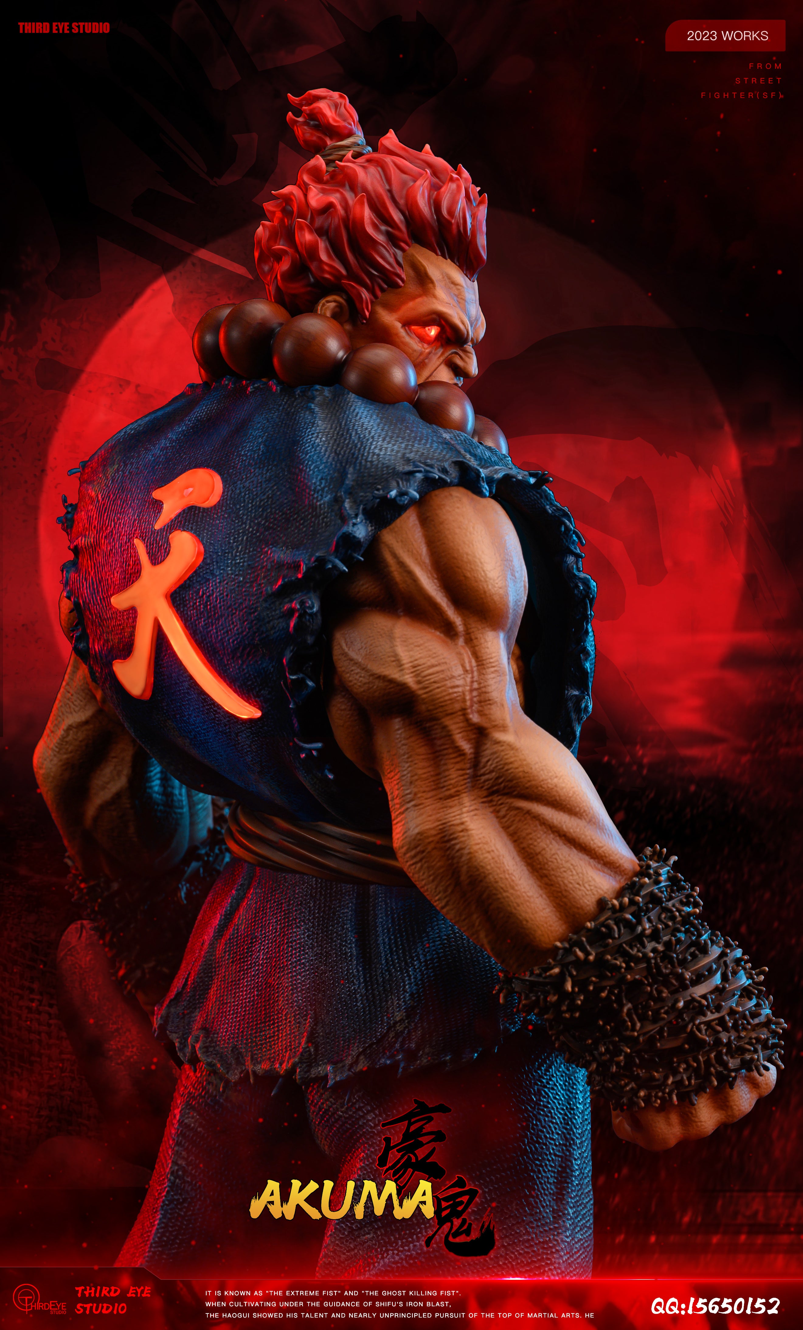 【Pre-sale】1/4 Scale Akuma-Street Fighter-Third Eye Studio