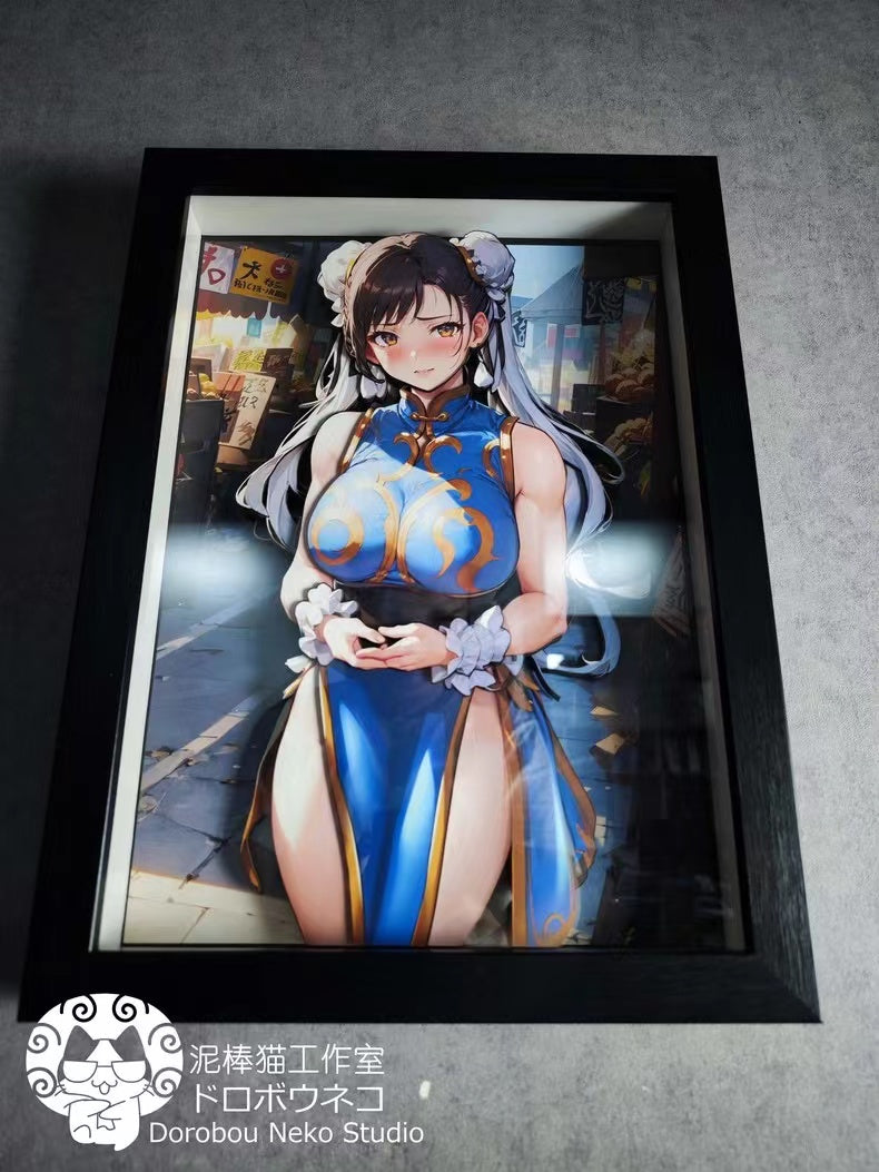 【In stock】DSMG-014 Decorative Painting of Chun-Li-Street Fighter-Dorobou Neko Studio