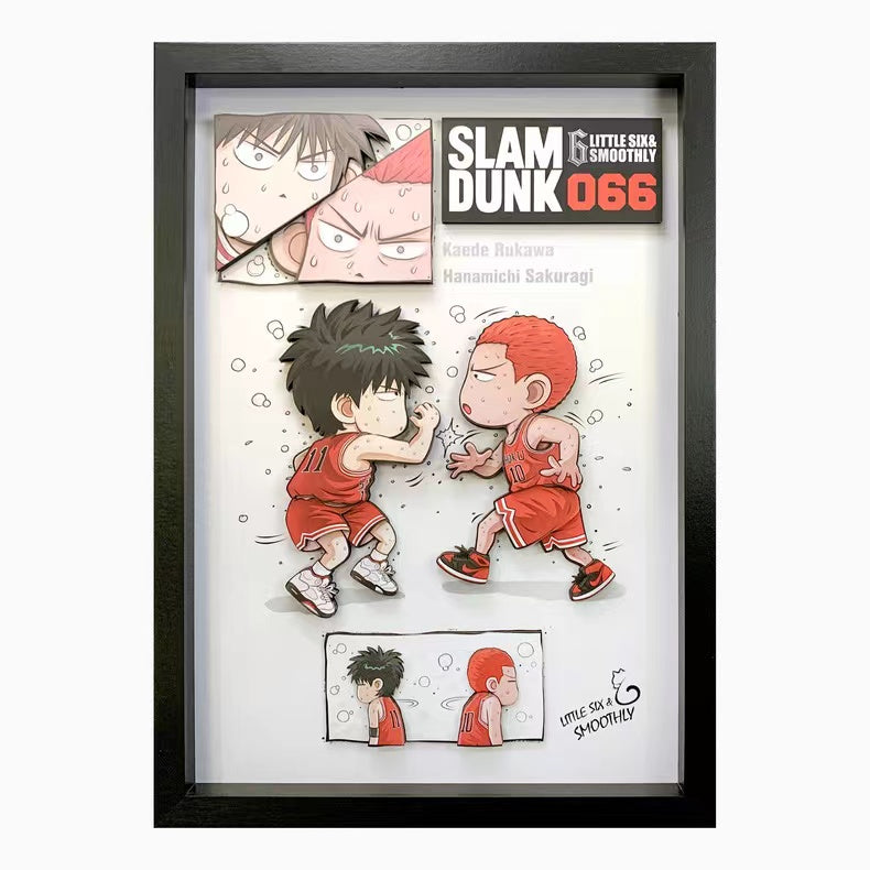 【In stock】Decorative Painting of Kaede Rukawa & Hanamichi Sakuragi-Slam Dunk-momo Studio