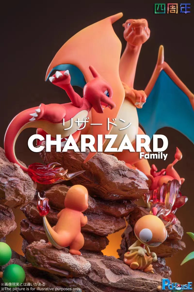 【Few left】Charizard Family-Pokemon-PC House Studio