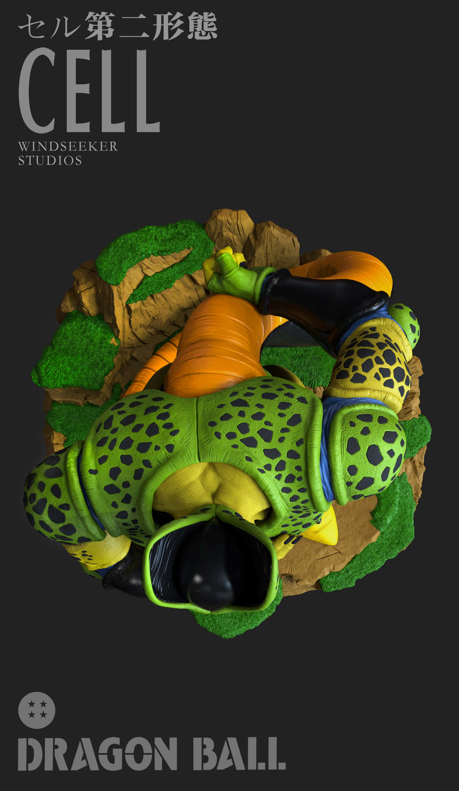 【Pre-sale】1/6 Scale Cell: Second Form-Dragonball-windseeker Studio