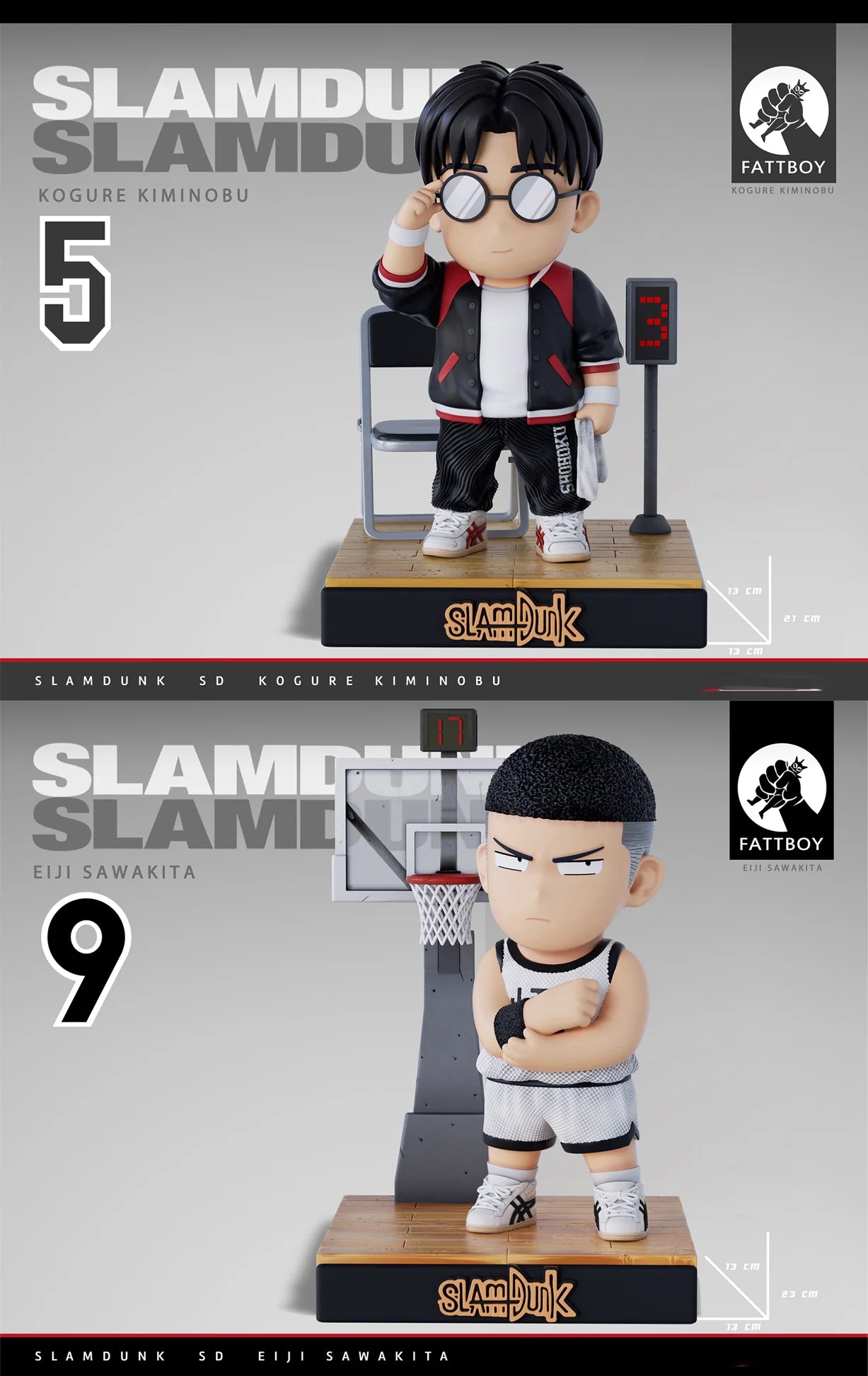 【Pre-sale】Chibi Ver. Kogure Kiminobu & Eiji Sawakita - SLAM DUNK - FATTBOY Studios
