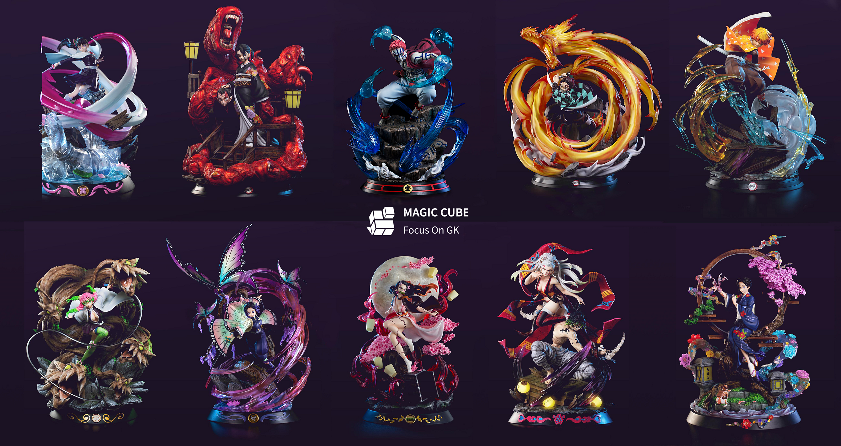 【Sold out no more】Akaza-Demon Slayer-Magic Cube Studio