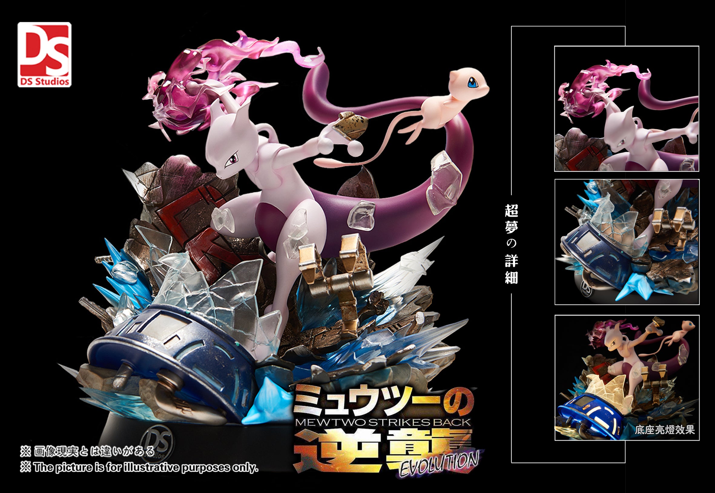 【In stock】Mewtwo/Mew-Pokemon-DS Studio