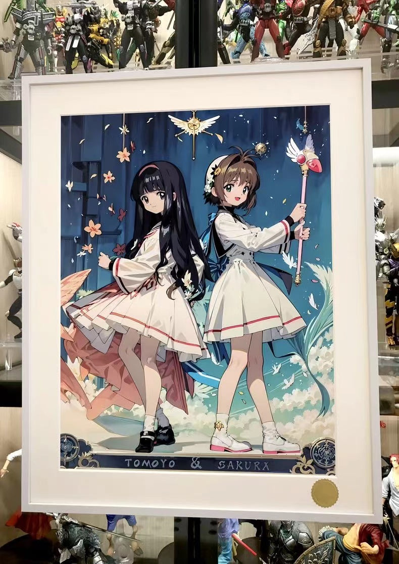 【Pre-sale】Decorative Painting of Sakura & Tomoyo-Cardcaptor Sakura-XingKong Studio