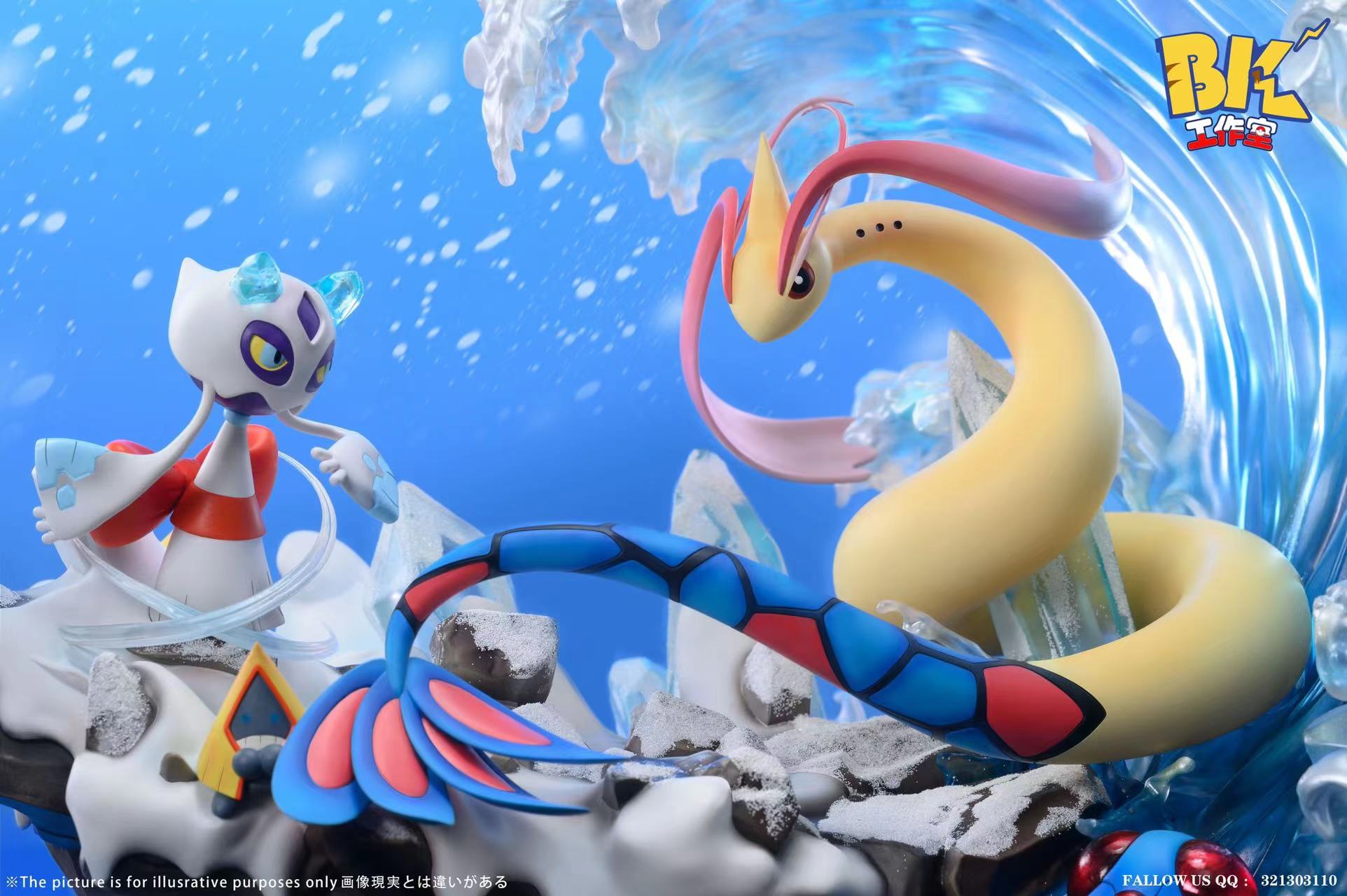 【Pre-sale】1/6 Scale Milotic vs Froslass-Pokemon-BK Studio
