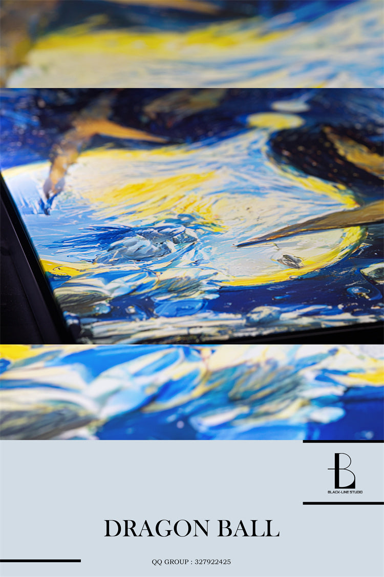 【Pre-sale】Artist Style Series 001 Starry Night Mashup Decorative Painting-Black-Line Studio