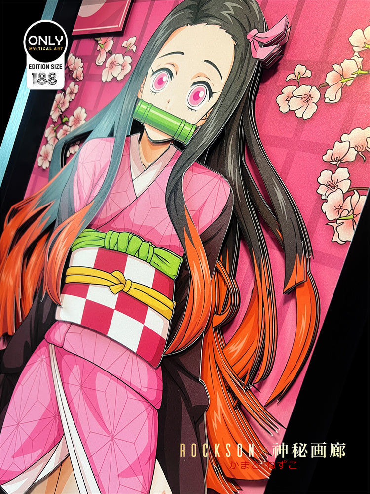 【Pre-sale】Gentleman Style 3D Decorative Paint of Nezuko Kamado-Mystical Art Studio