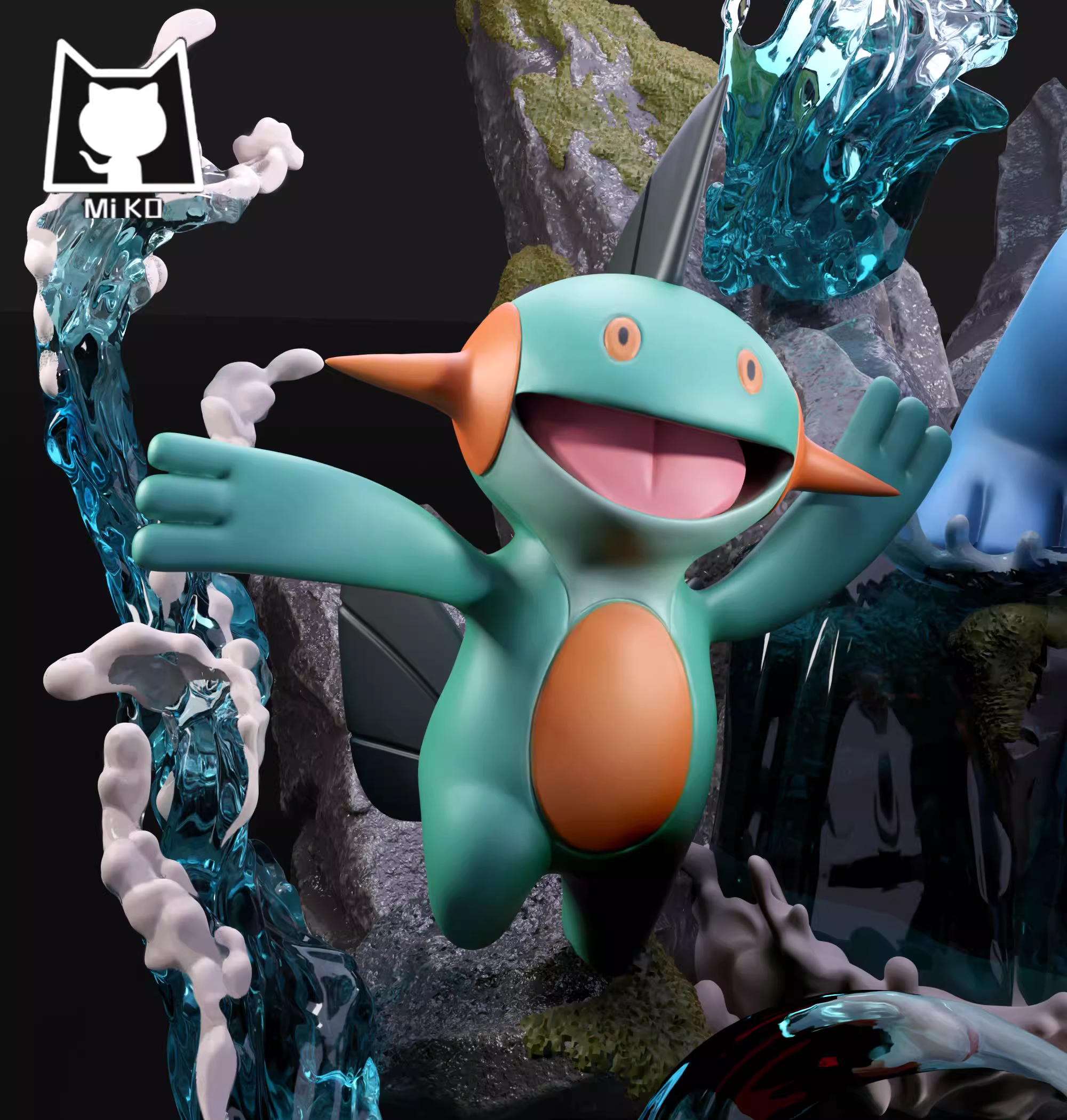【Sold out】Original Color Swampert-Pokemon-Miko Studio