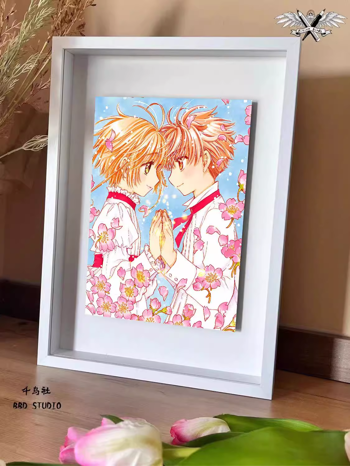【Pre-sale】Decorative Painting of Sakura & Li Syaoran-Card Captor Sakura-Billion Birds Studio