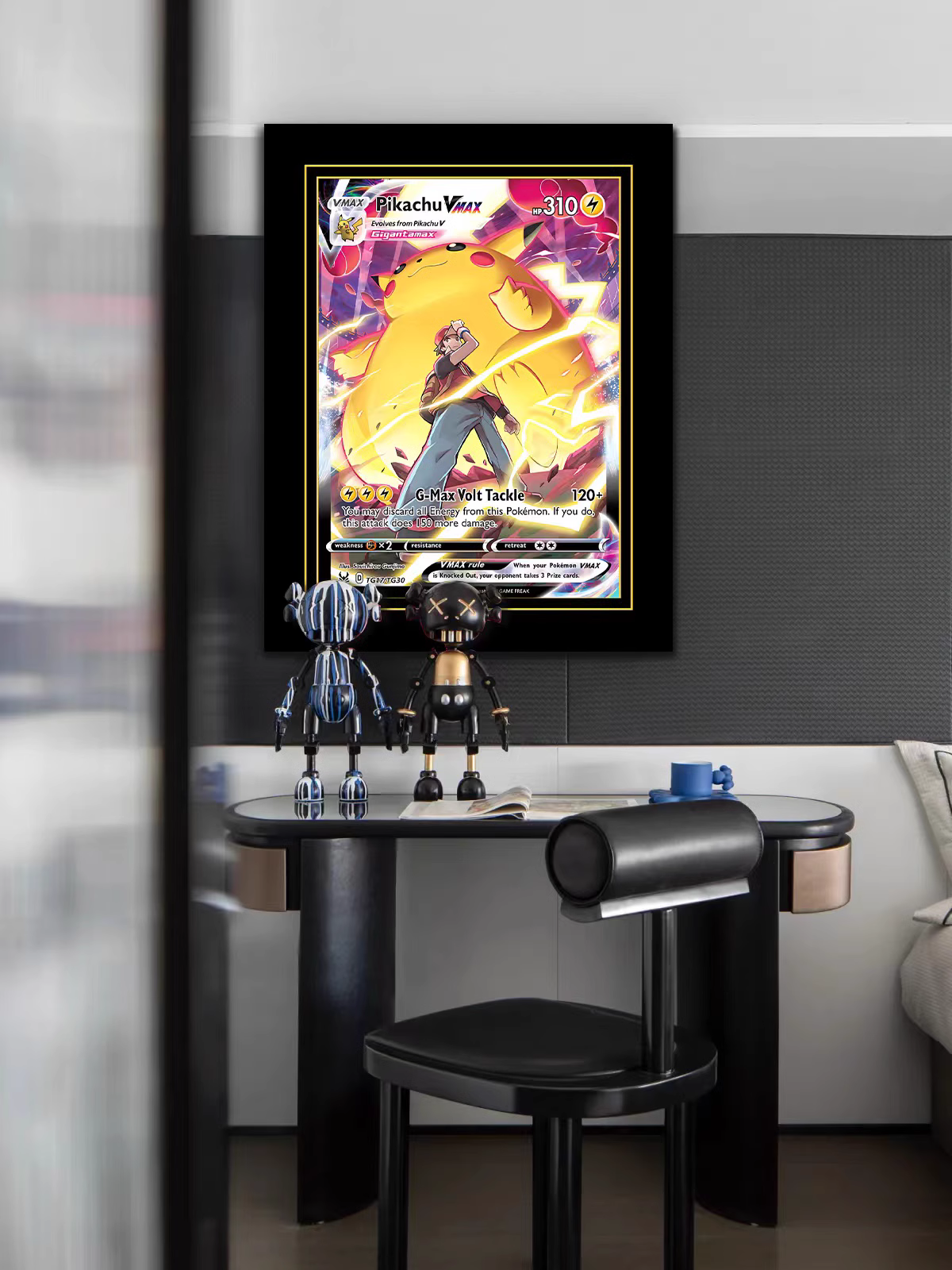 【In stock】Decorative Painting of Pikachu Vmax-Pokemon-LangRen Studio