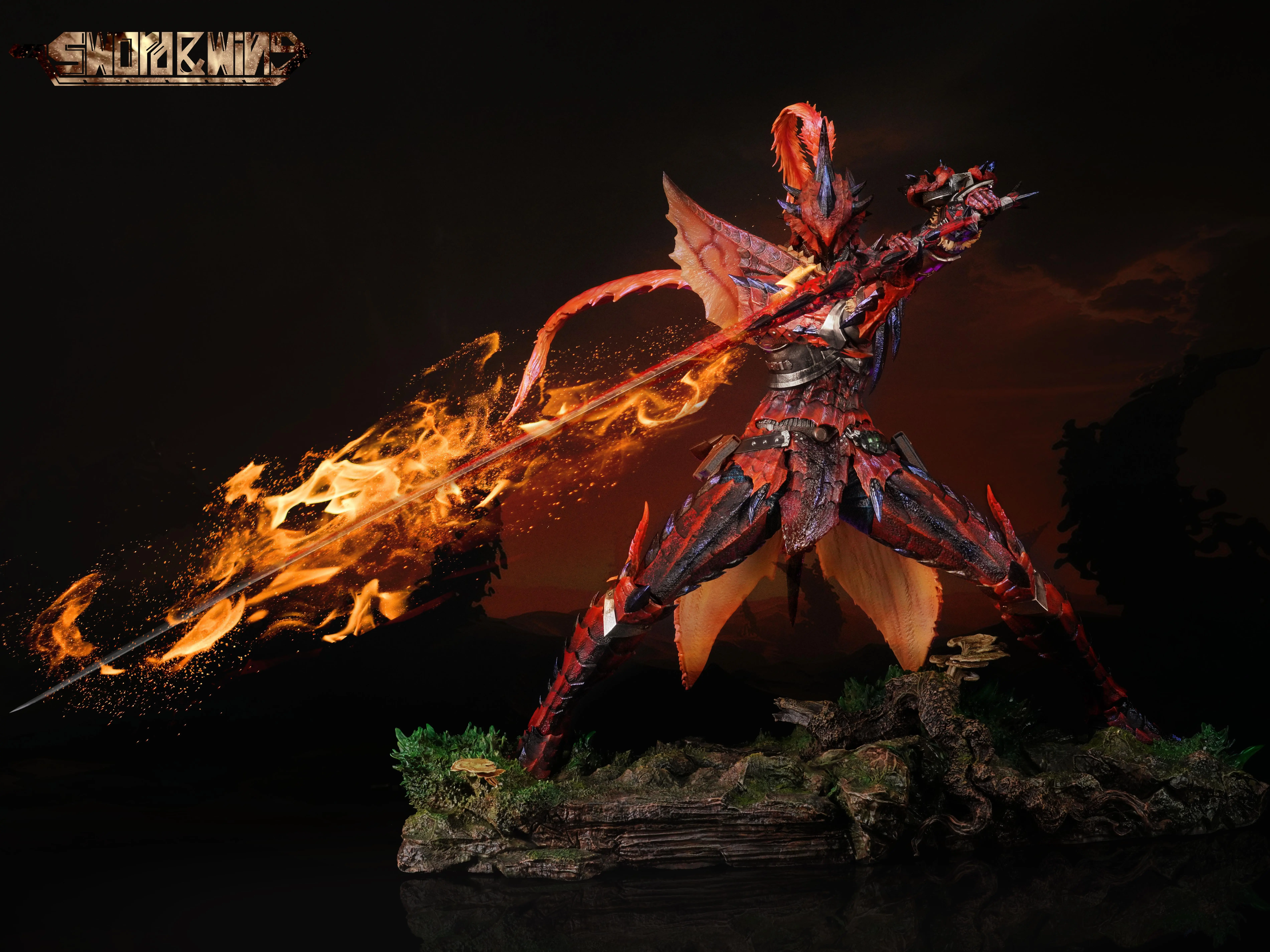 【Pre-sale】Male Fire Dragon & Azure Rathalos-Monster Hunter-Sword & Wing Studios