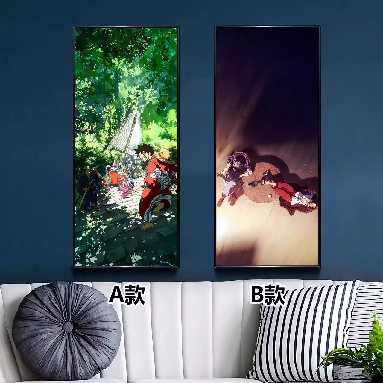 【In stock】Decorative Painting of Luffy, Zoro, Nami & Shanks-One piece-Billion Birds Studio