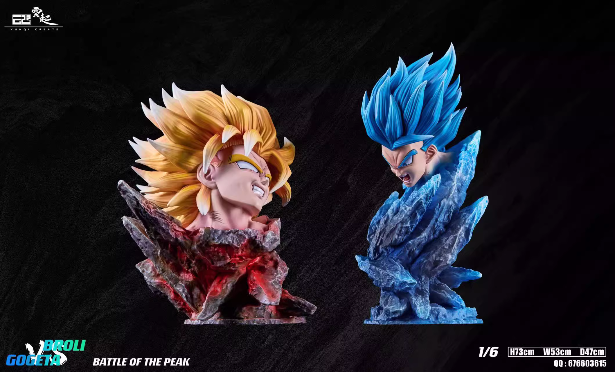 【Sold out no more】1/6 Scale No.9 Gogeta VS Broli-YunQi Studio