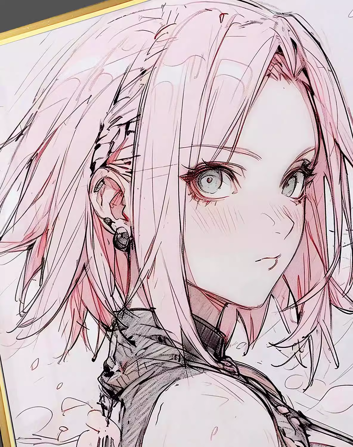 【In stock】Decorative Painting of Haruno Sakura-Billion Birds Studio